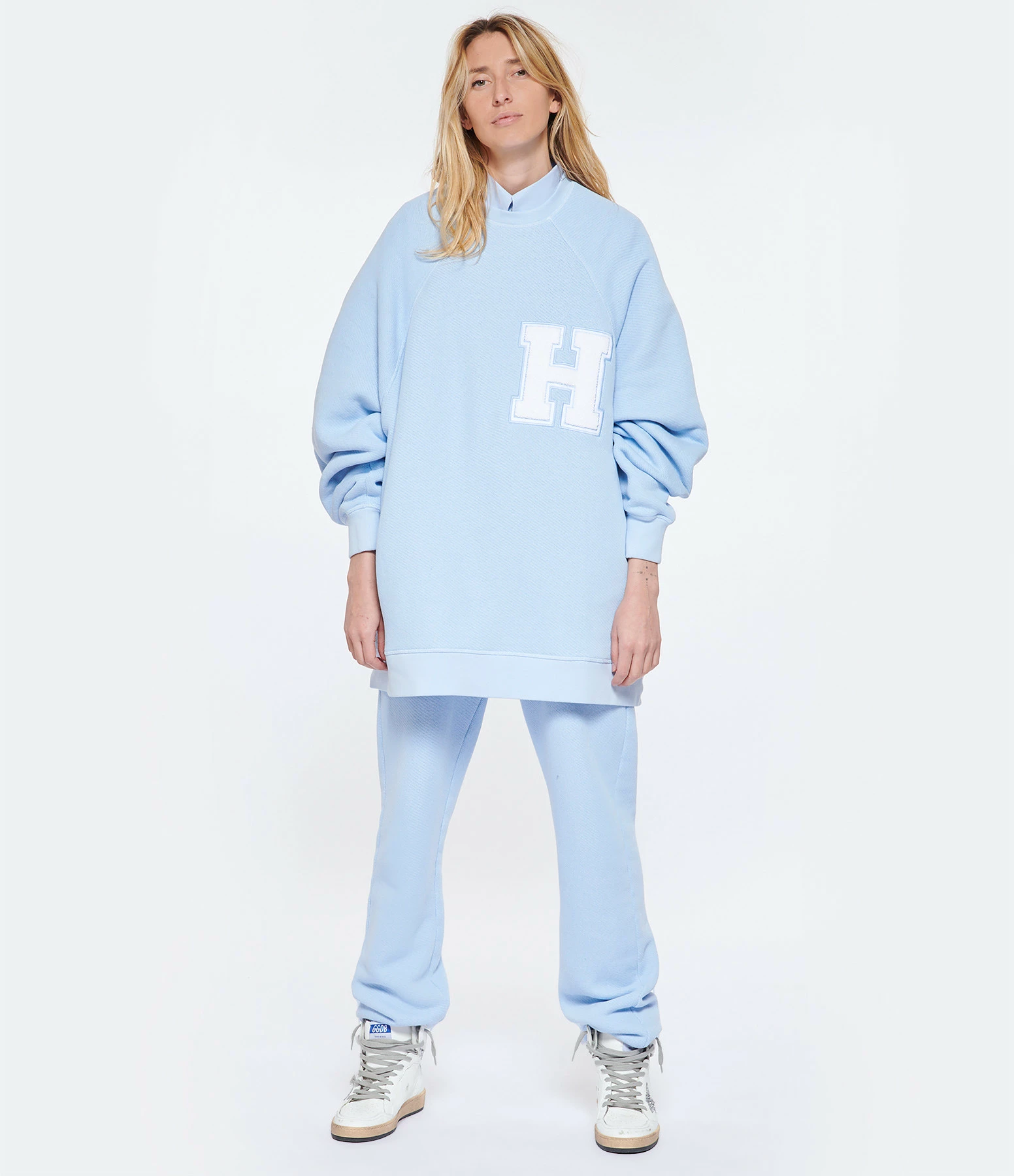 HALFBOY Pull Coton Baby Blue – Image 3