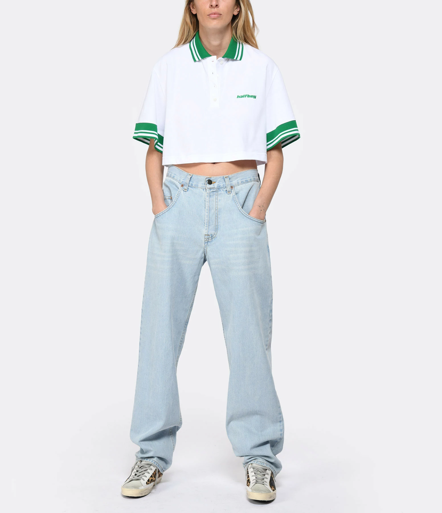HALFBOY Polo Coton Blanc – Image 3