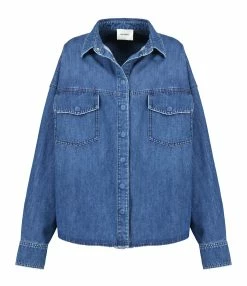 HALFBOY Chemise Denim Coton Bleu
