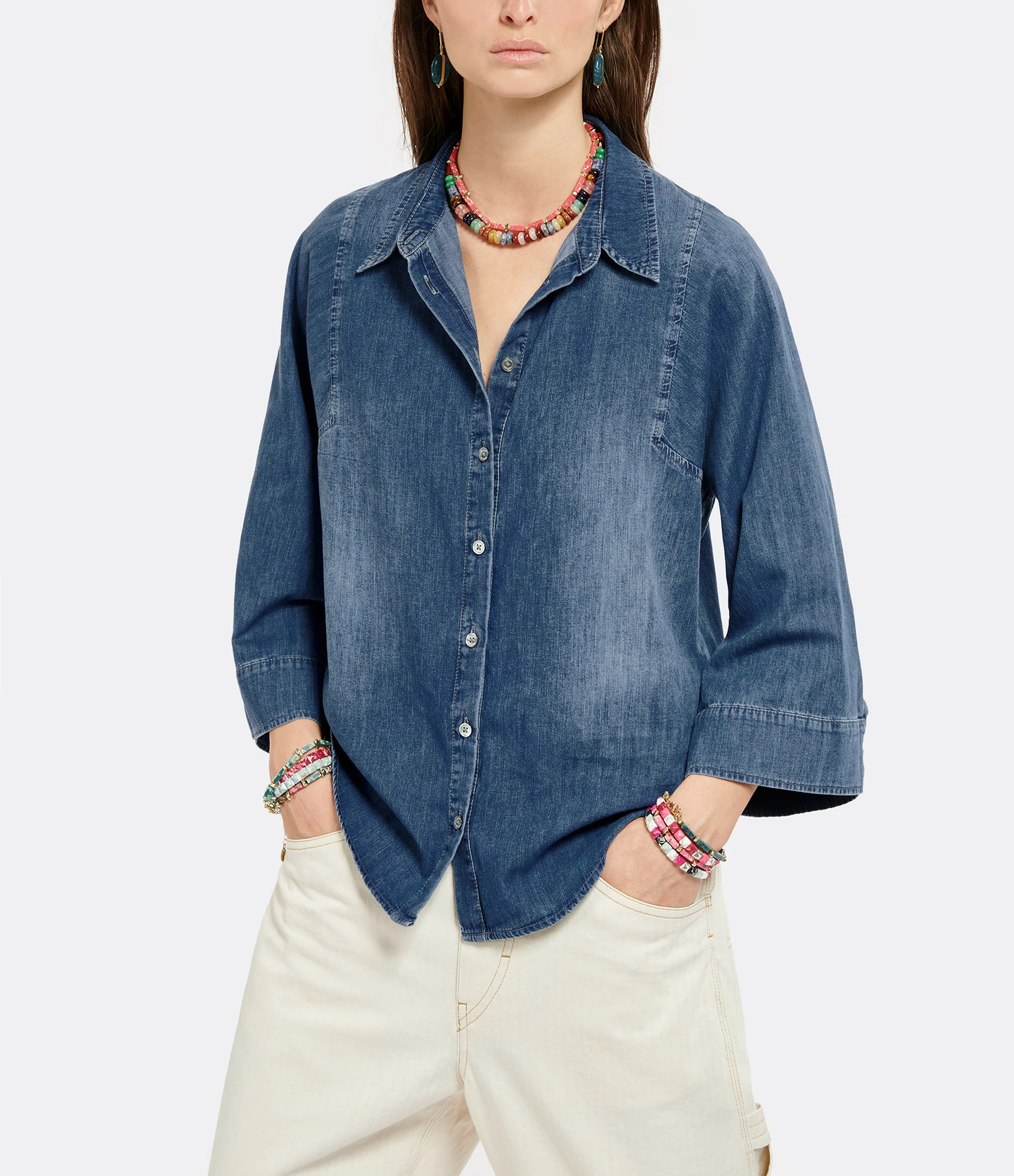 HANA SAN Chemise Hestia Bleu Indigo – Image 3