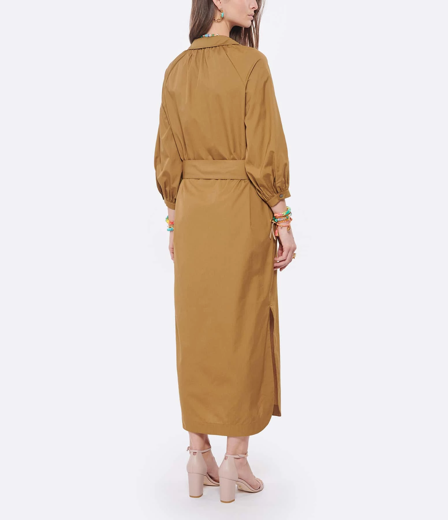 HANA SAN Robe Chemise Penelope Caramel – Image 4