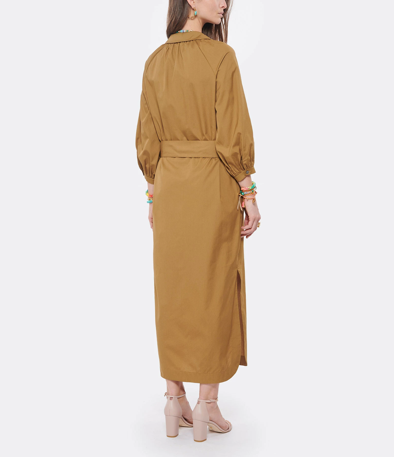 HANA SAN Robe Chemise Penelope Caramel – Image 4