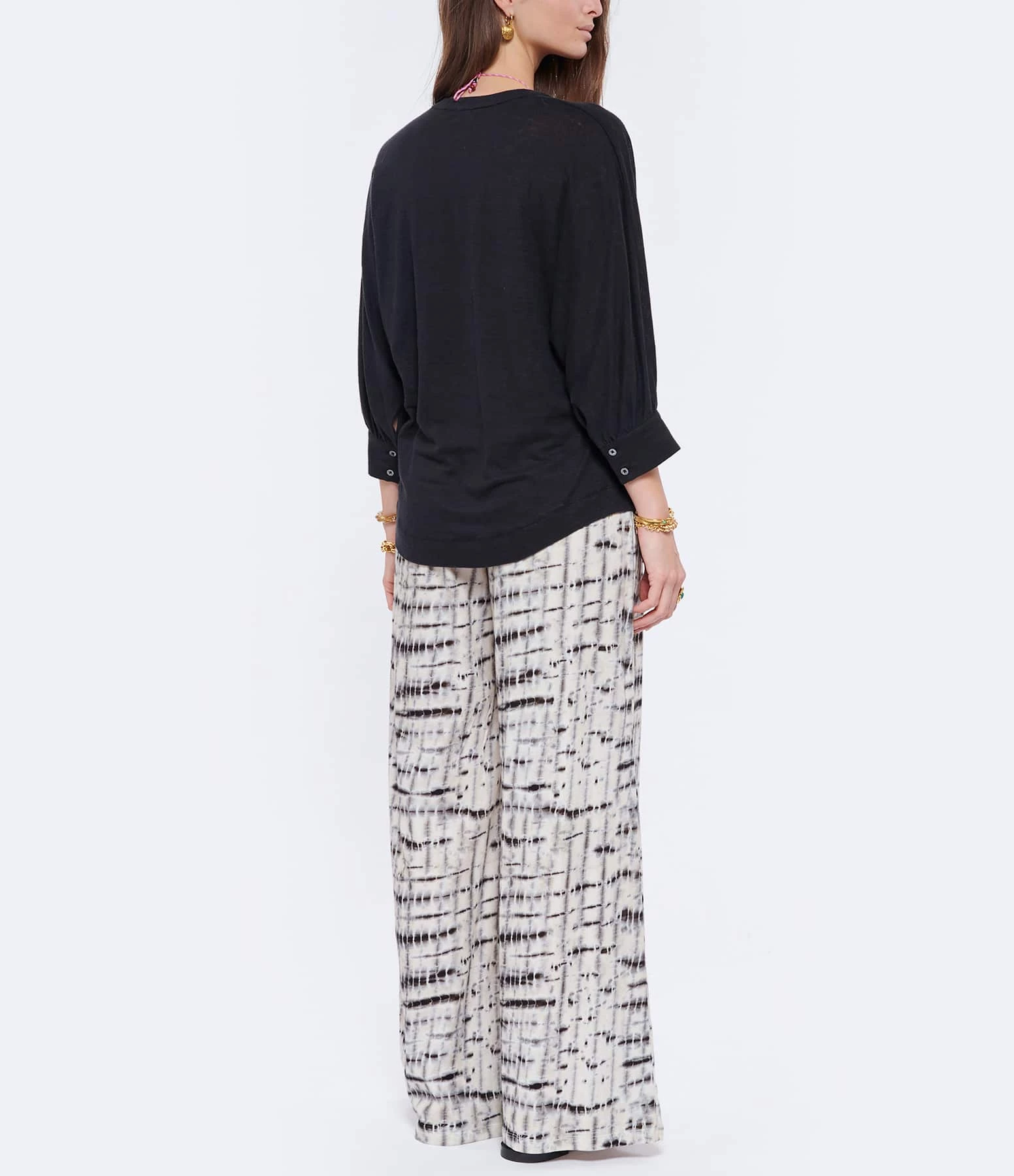 HANA SAN Blouse Lin Aristide Noir – Image 5