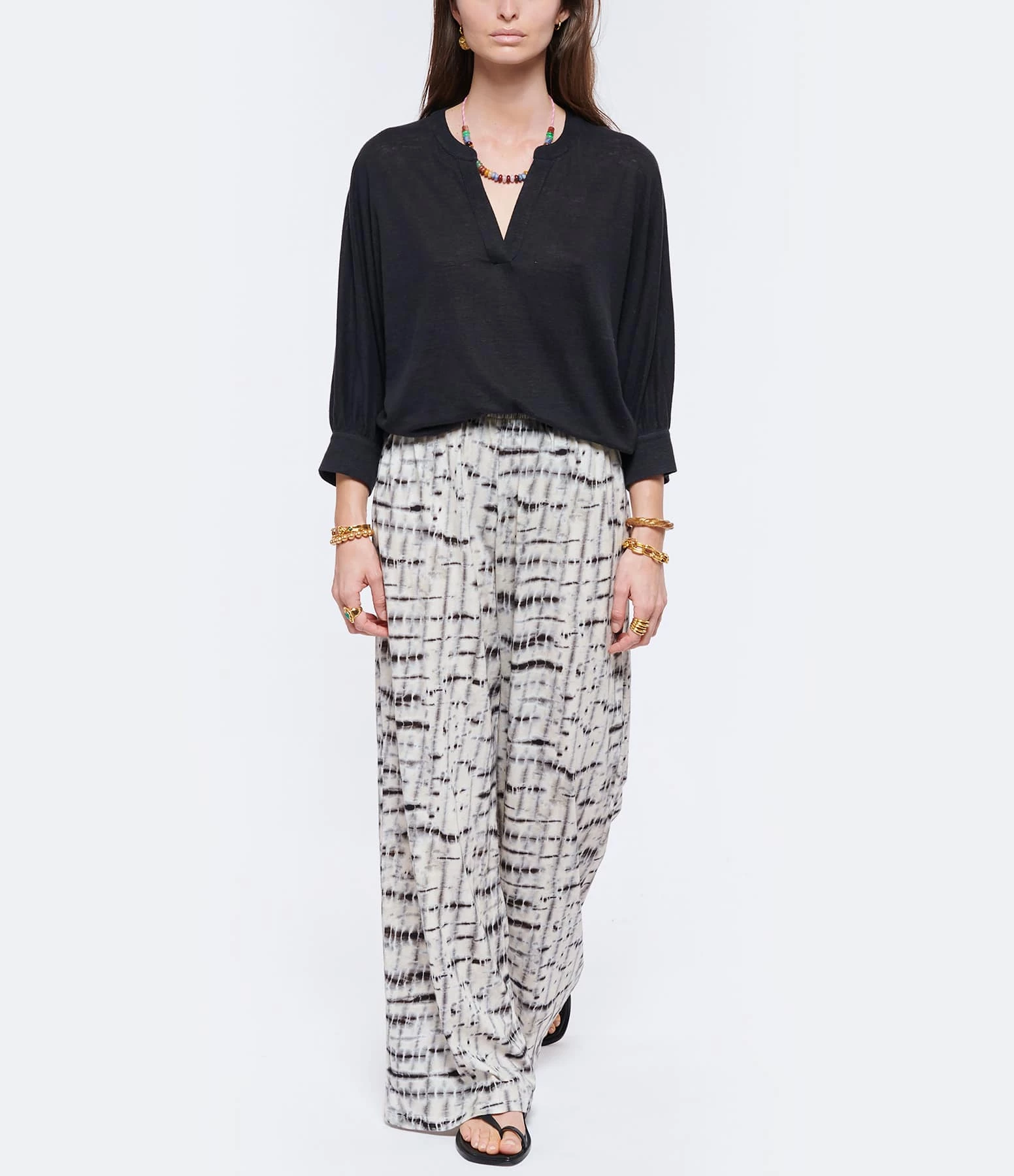 HANA SAN Blouse Lin Aristide Noir – Image 4