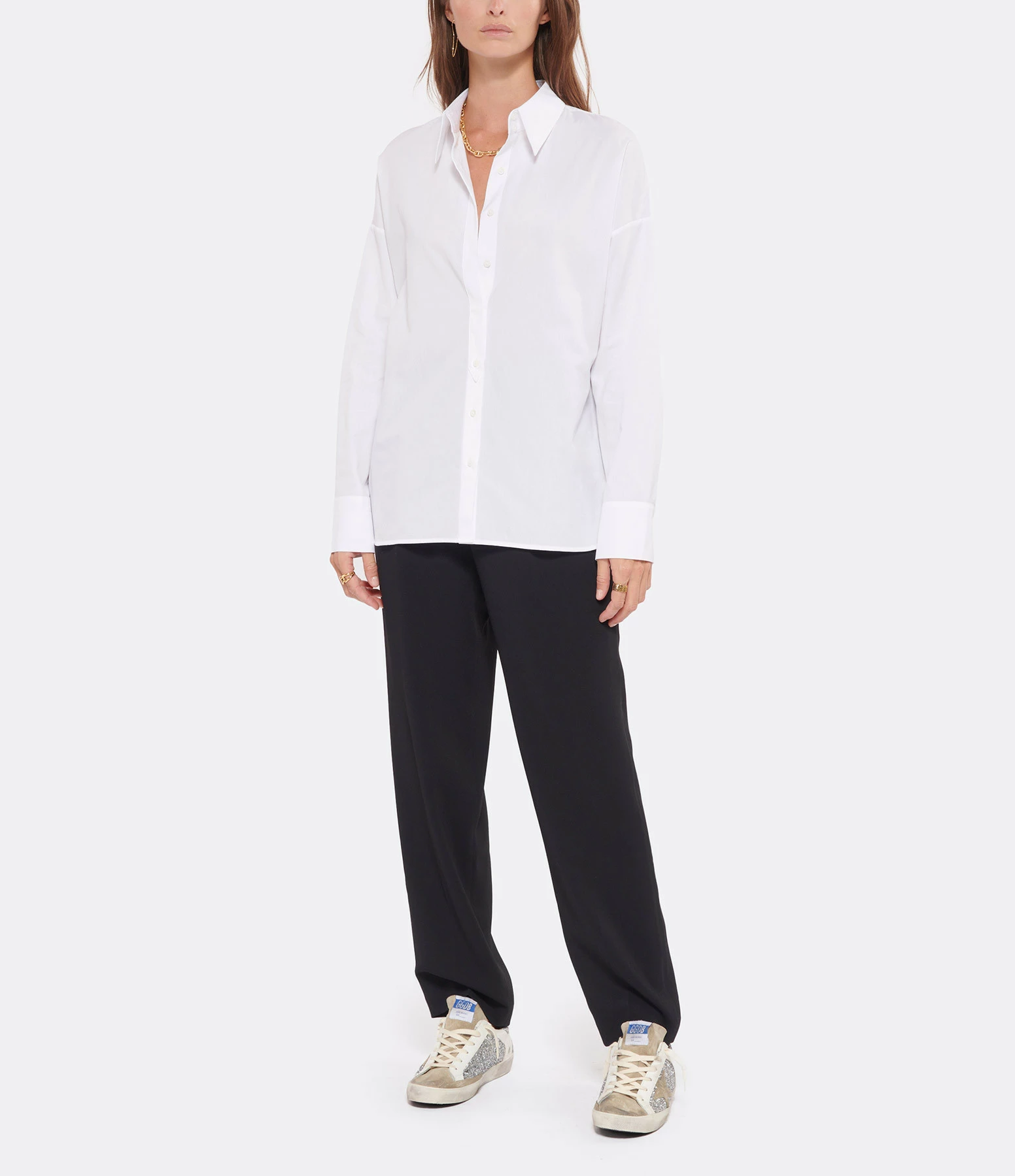 HANA SAN Chemise Bridget Coton Blanc Optique – Image 4