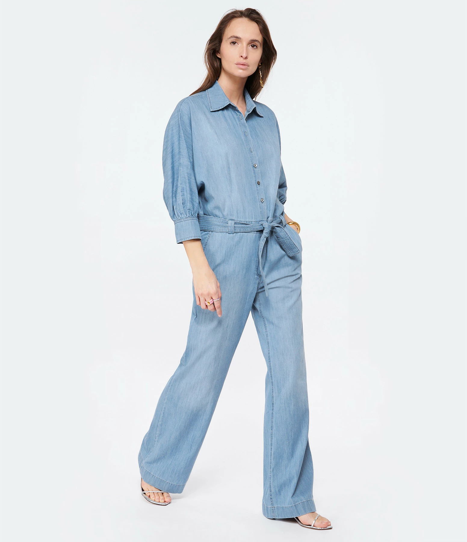 HANA SAN Combinaison Silvane Coton Denim – Image 3