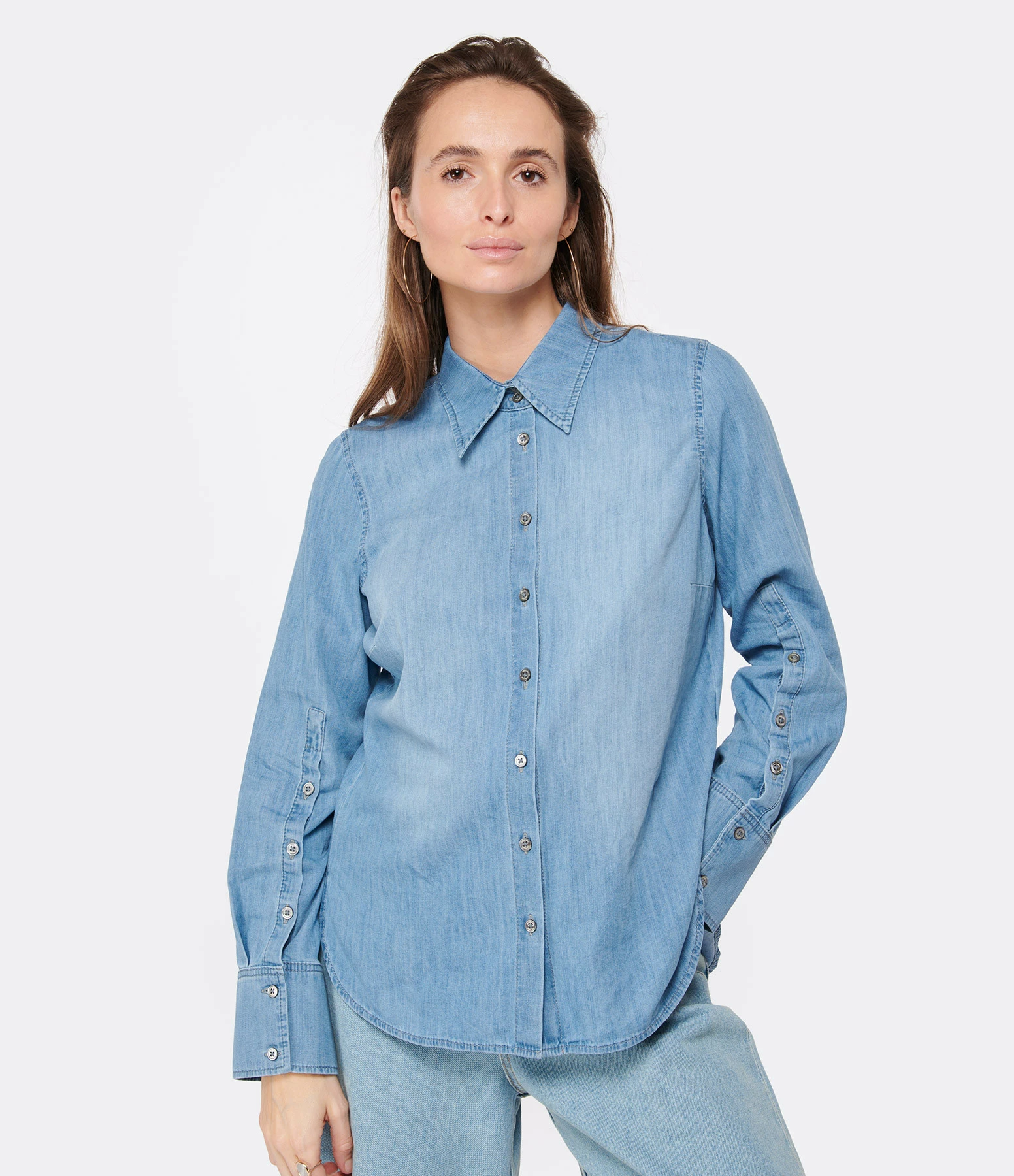 HANA SAN Chemise Pascaline Coton Denim – Image 3