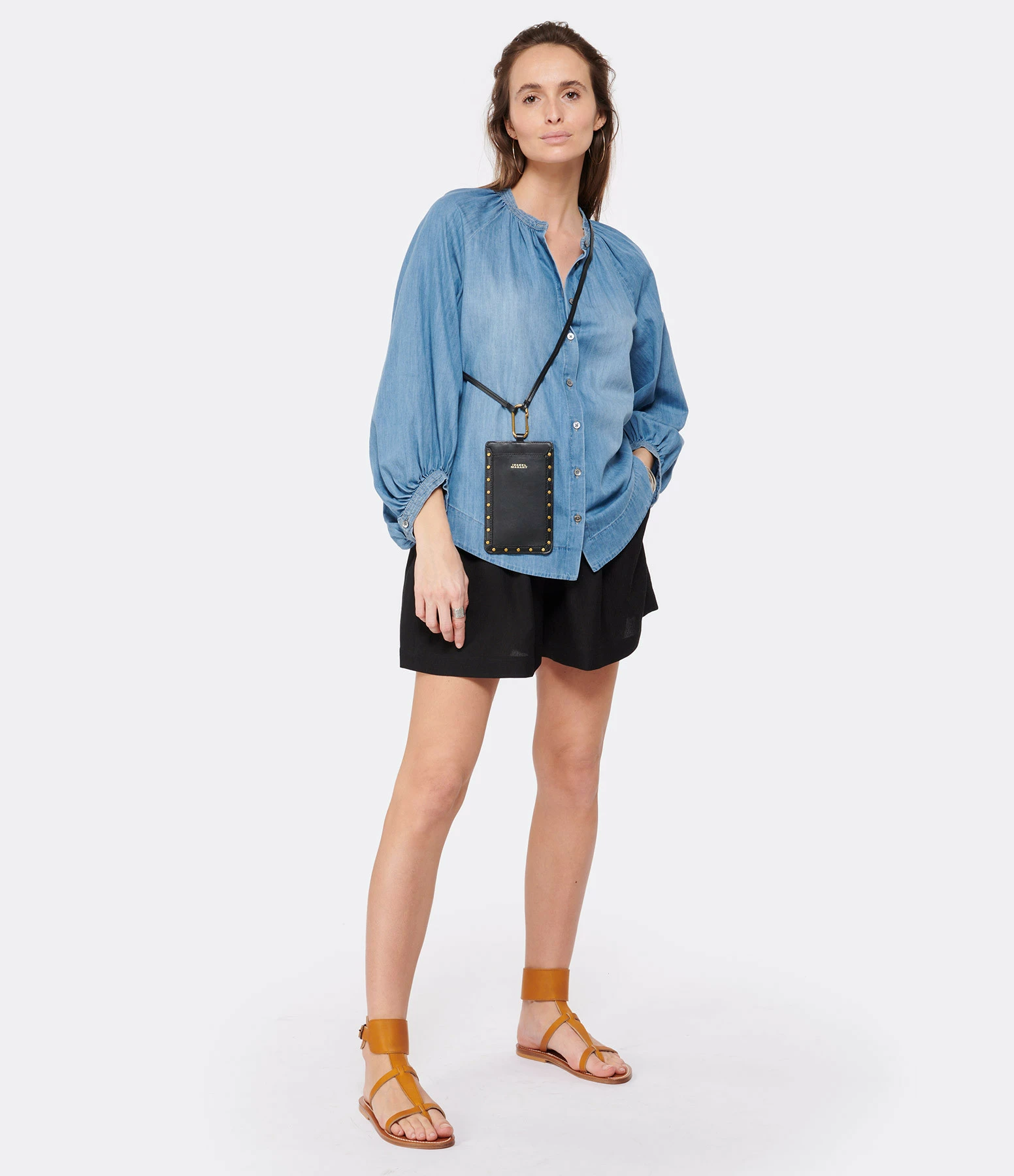 HANA SAN Blouse Natalia Coton Denim – Image 4