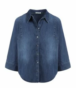 HANA SAN Chemise Hestia Bleu Indigo