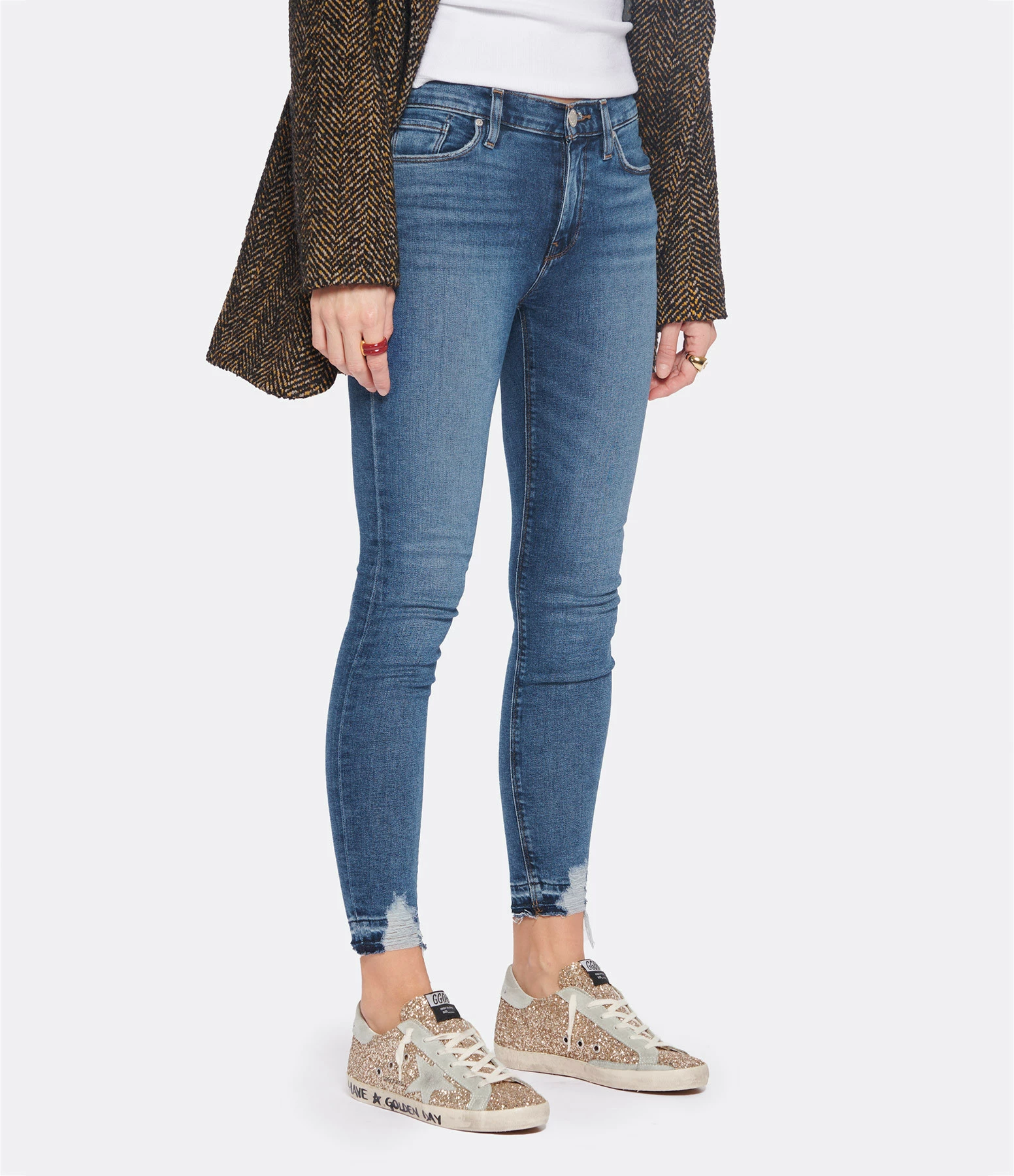 Hudson Jeans Jean Nico Midrise Super Skinny Crop Bleu Shortwave – Image 4