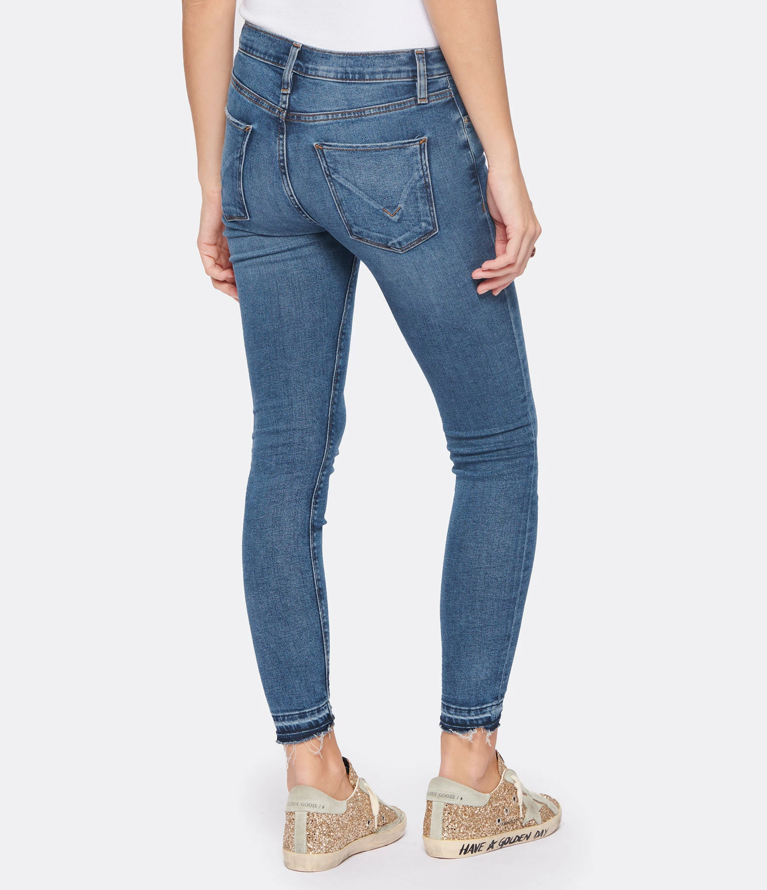 Hudson Jeans Jean Nico Midrise Super Skinny Crop Bleu Shortwave – Image 5
