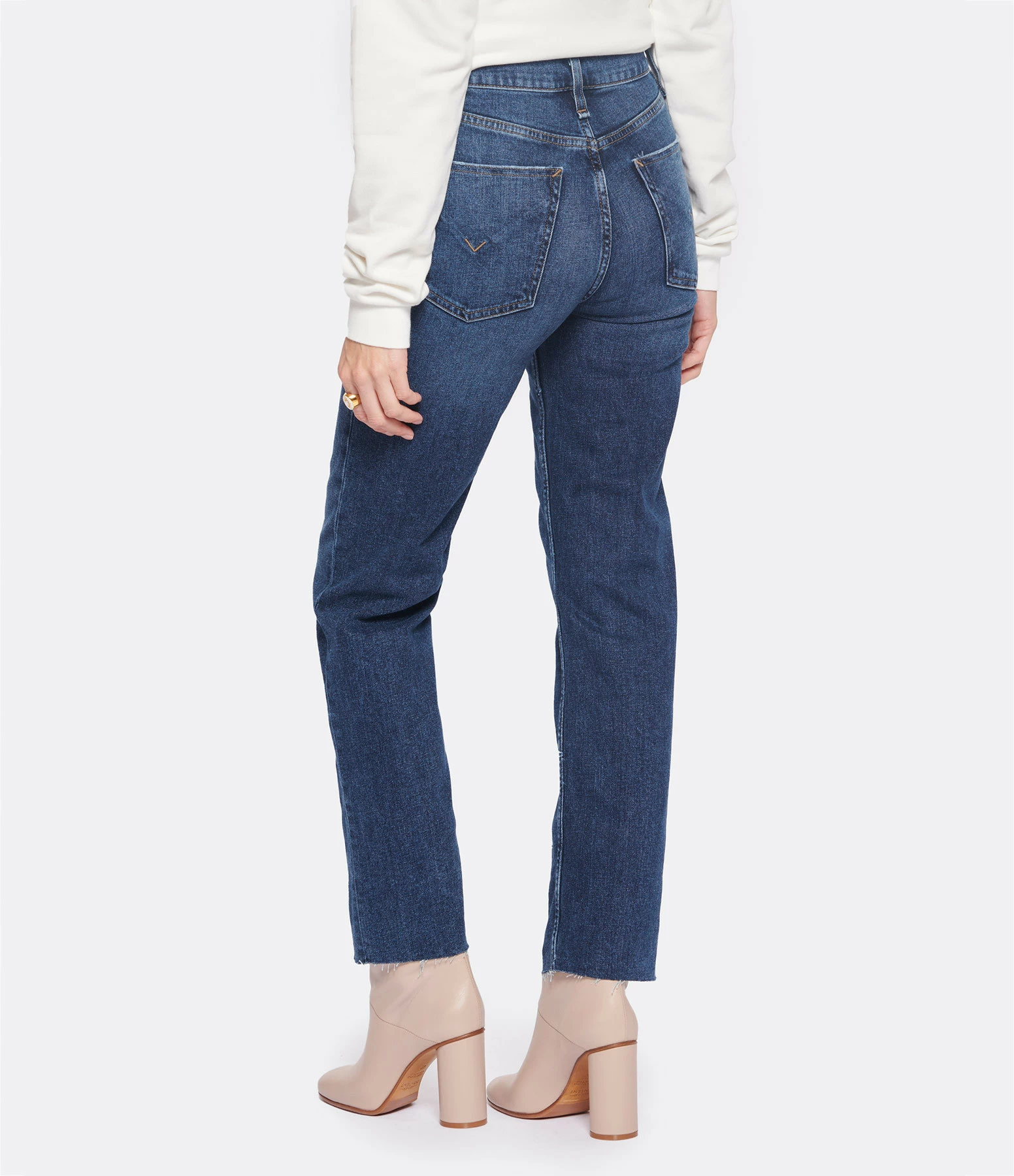 Hudson Jeans Jean Remi High Rise Straight Ankle Bleu Atmosphere – Image 5
