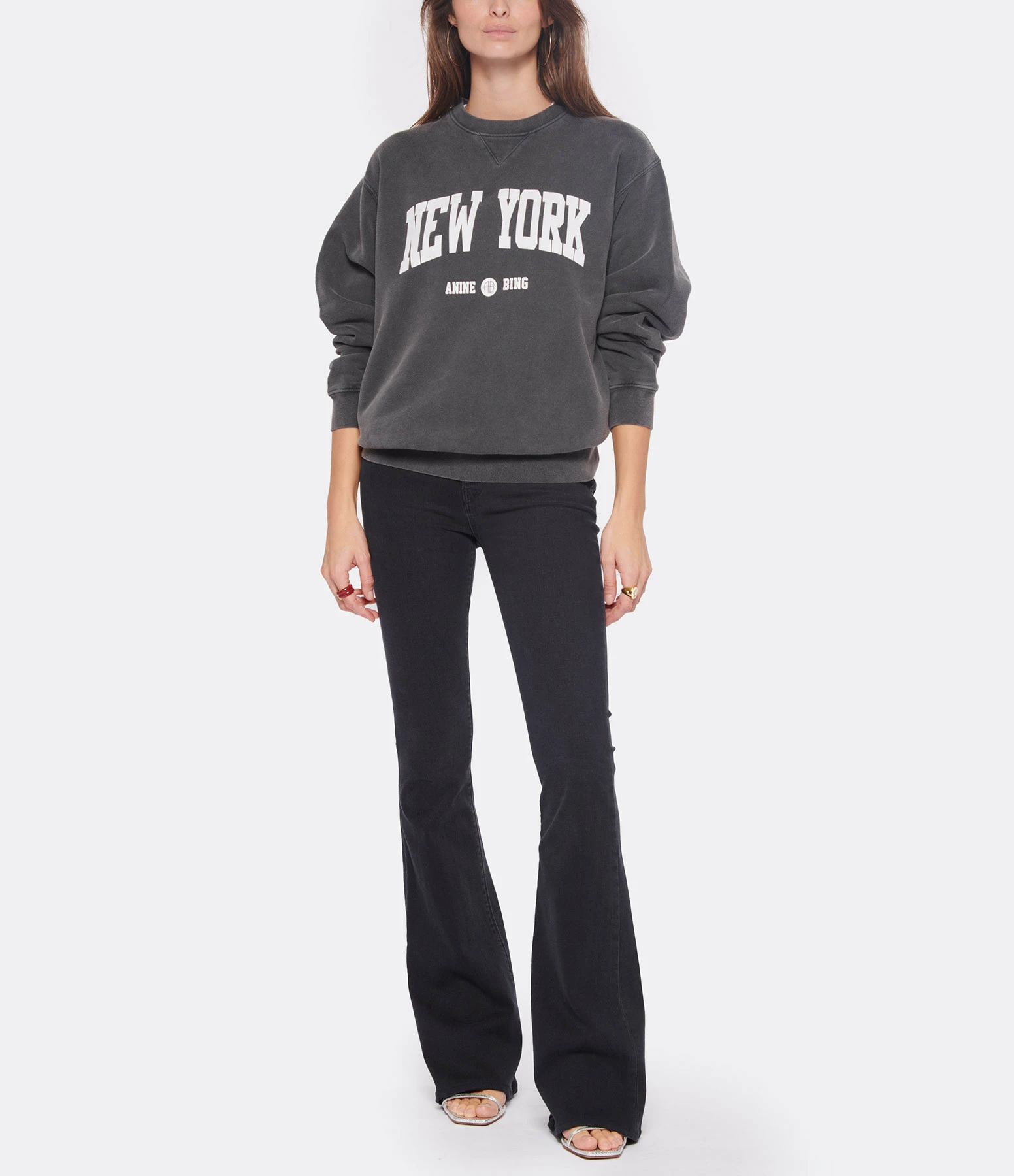 Hudson Jeans Jean Holly High Rise Flare Denim Noir – Image 6