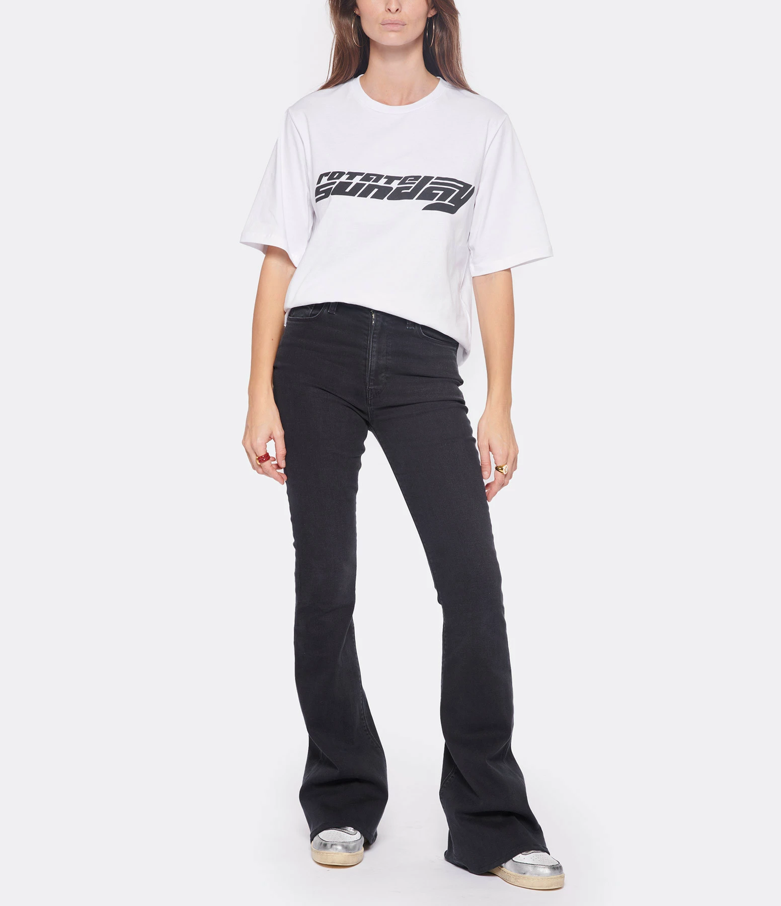 Hudson Jeans Jean Holly High Rise Flare Denim Noir – Image 9