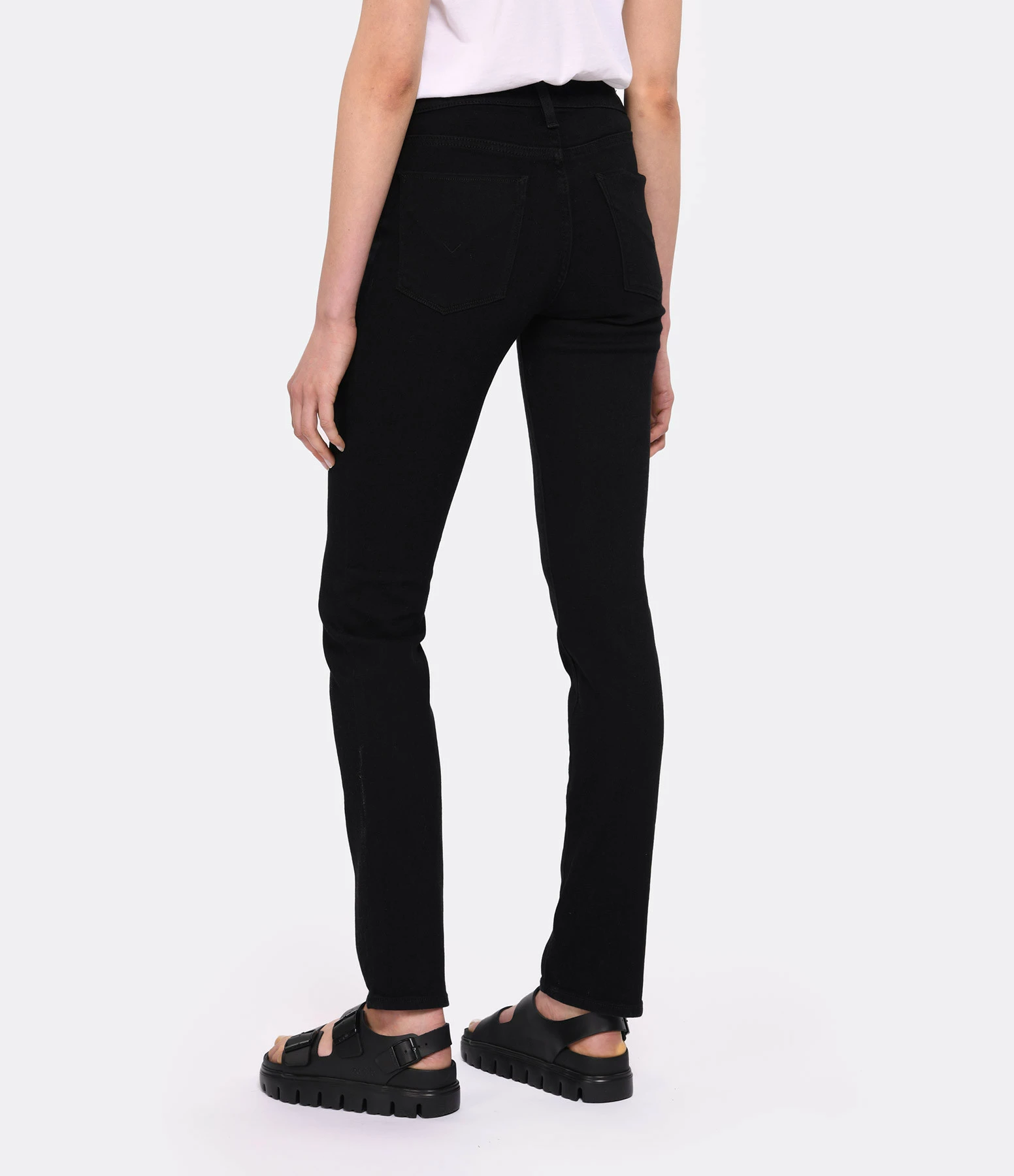 Hudson Jeans Jean Nico Midrise Straight Noir – Image 5
