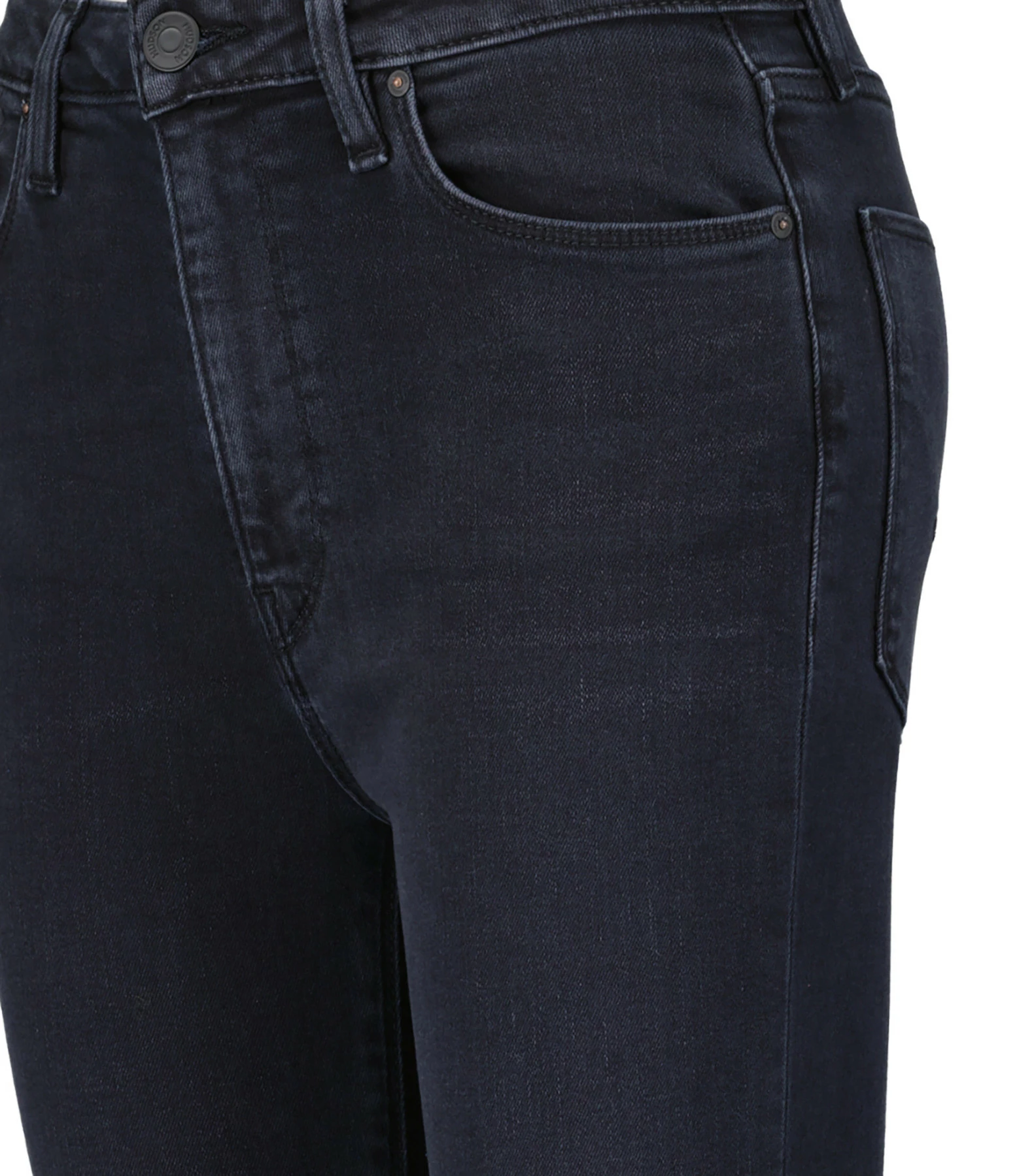 Hudson Jeans Jean Holly High Rise Flare Denim Noir – Image 2