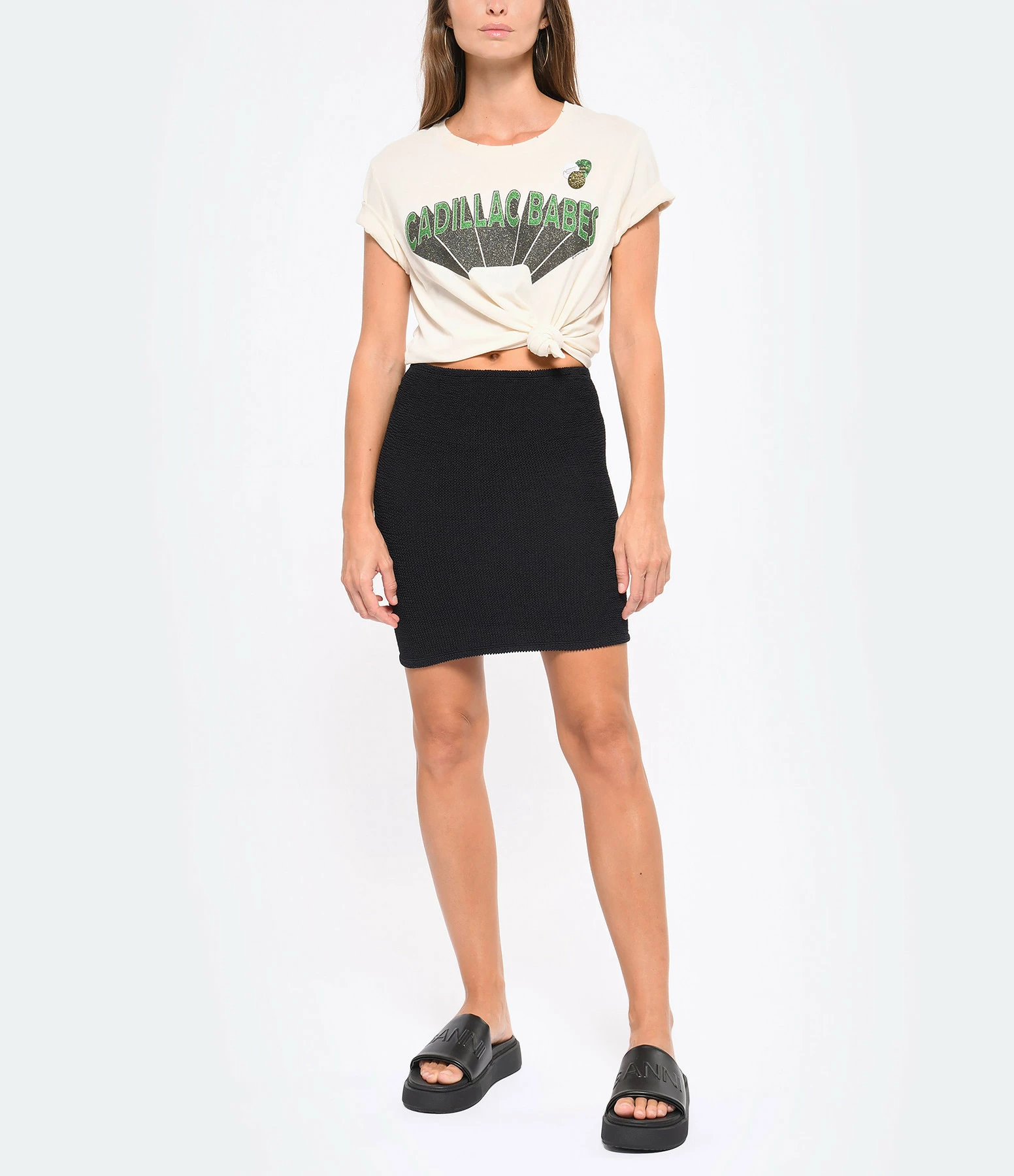 HUNZA G Jupe Mini Noir – Image 5