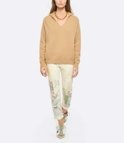 IDA DEGLIAME Pull La Vareuse Amoureuse Cachemire Cognac 12 IDA DEGLIAME Pull La Vareuse Amoureuse Cachemire Cognac -Boutique de vente ZIMMERMANN idade look20211028 226