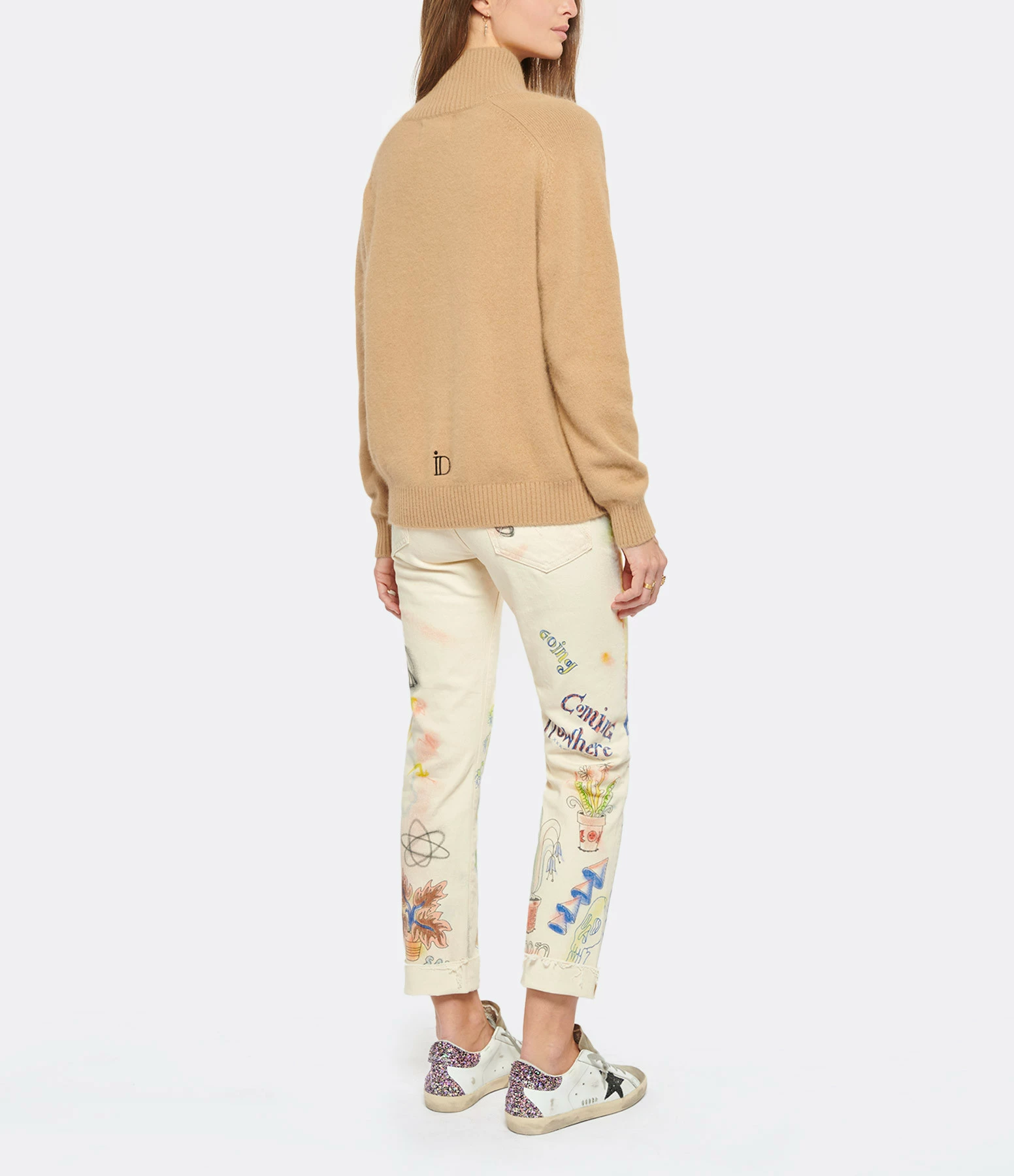 IDA DEGLIAME Pull La Vareuse Amoureuse Cachemire Cognac 7 IDA DEGLIAME Pull La Vareuse Amoureuse Cachemire Cognac – Image 5