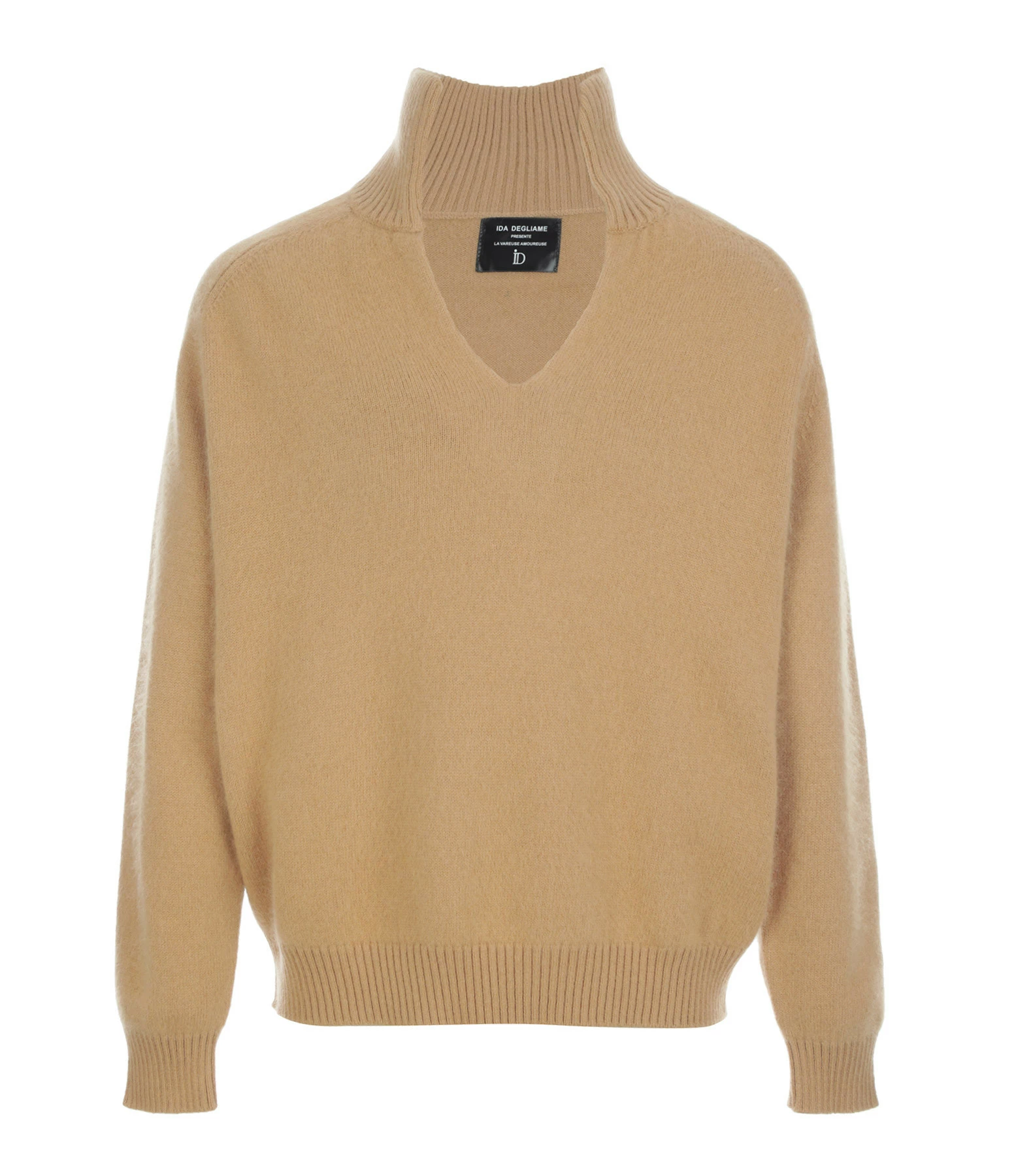 IDA DEGLIAME Pull La Vareuse Amoureuse Cachemire Cognac 3 IDA DEGLIAME Pull La Vareuse Amoureuse Cachemire Cognac