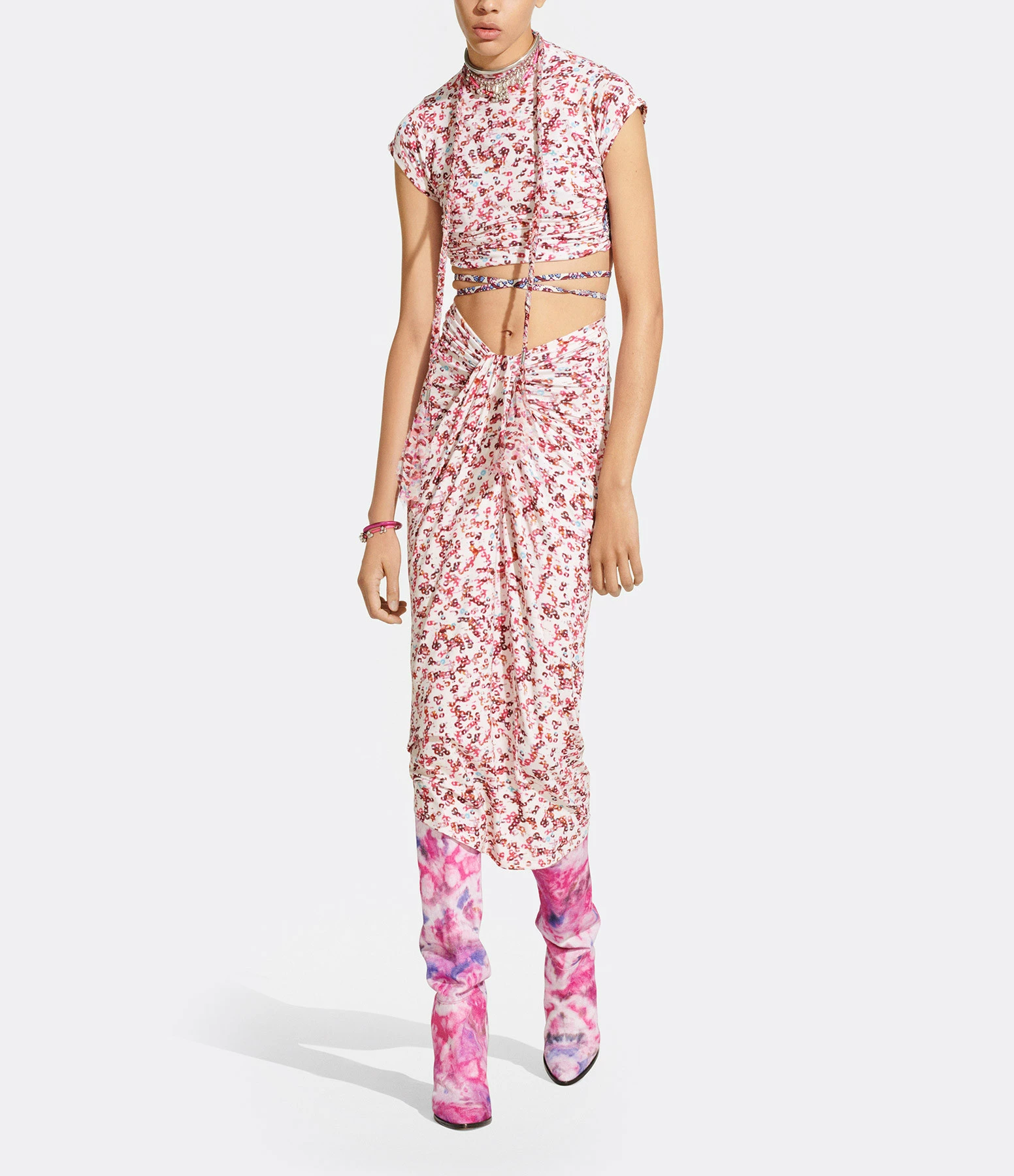 MARANT ÉTOILE Top Juvia Imprimé Écru – Image 5