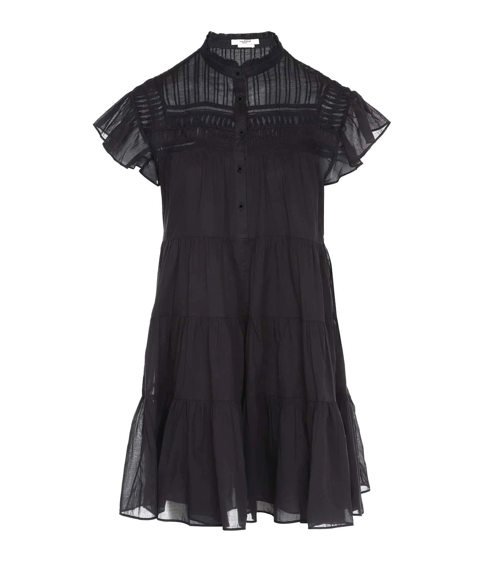 MARANT ÉTOILE Robe Lanikaye Coton Noir