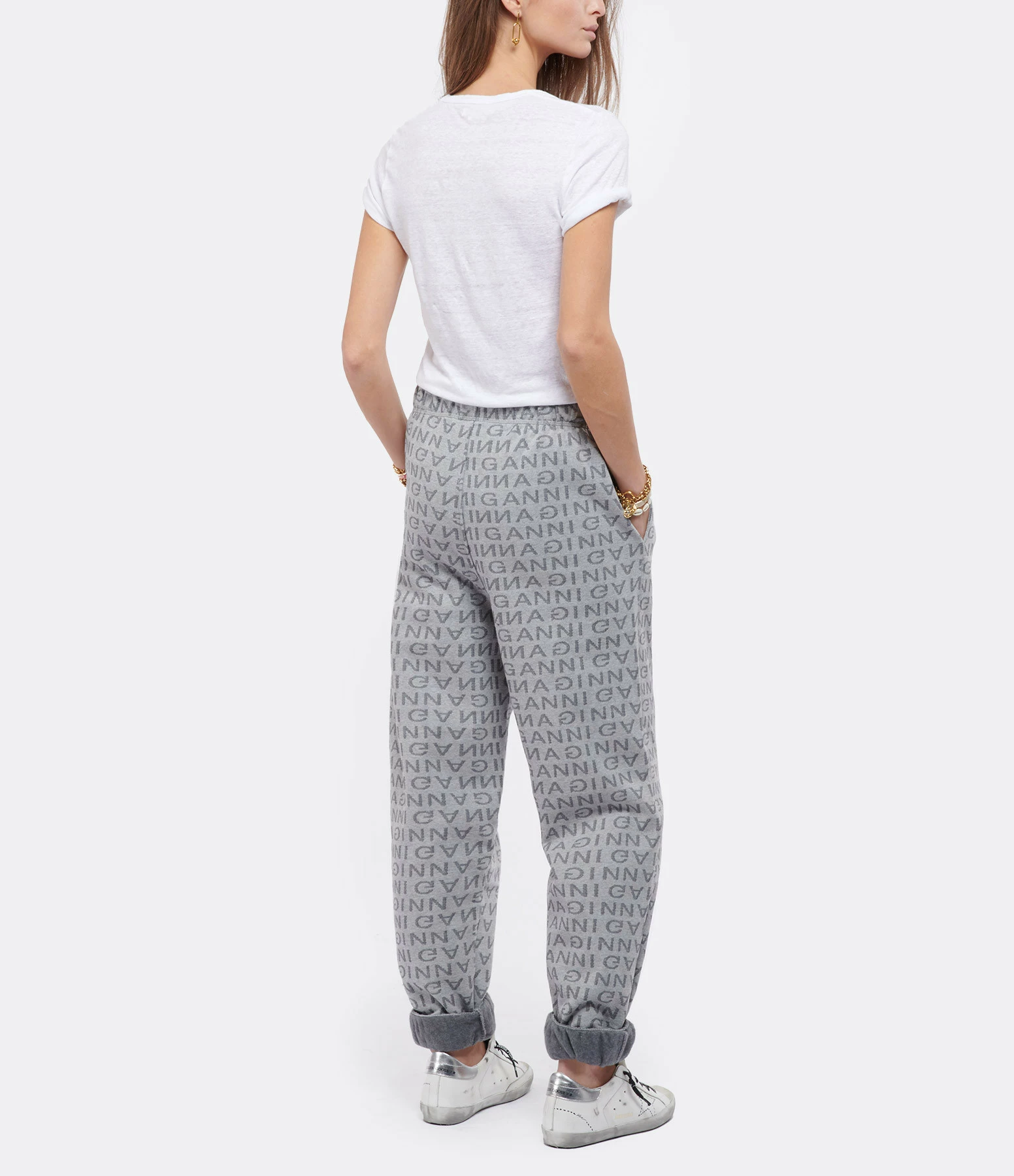 MARANT ÉTOILE Tee-shirt Kranger Lin Blanc – Image 5