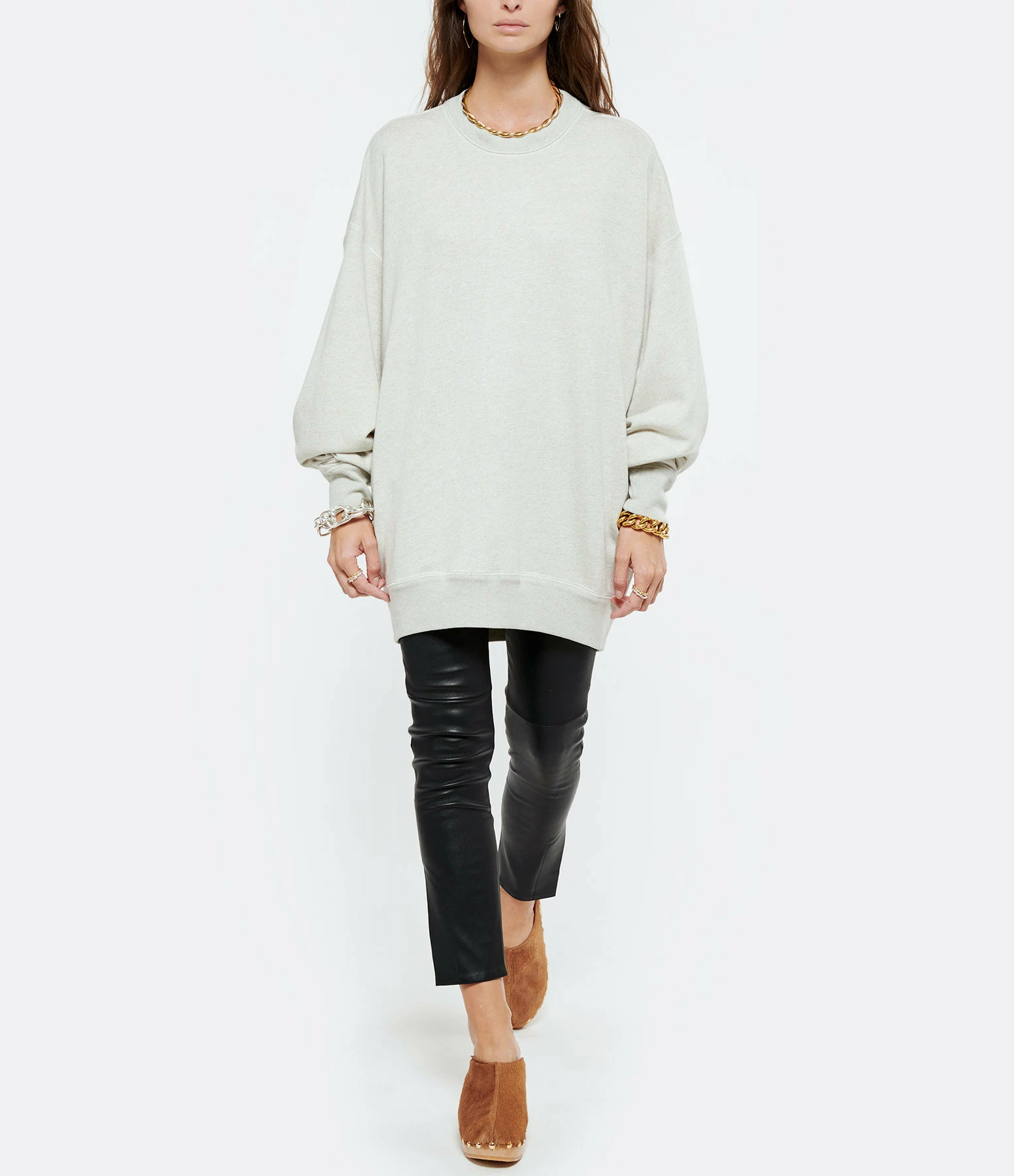 MARANT ÉTOILE Sweatshirt Mindyae Coton Écru – Image 4