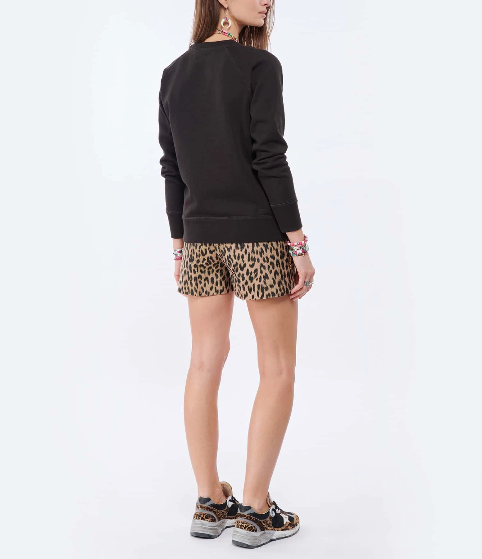 MARANT ÉTOILE Sweatshirt Milly Coton Noir Délavé – Image 5