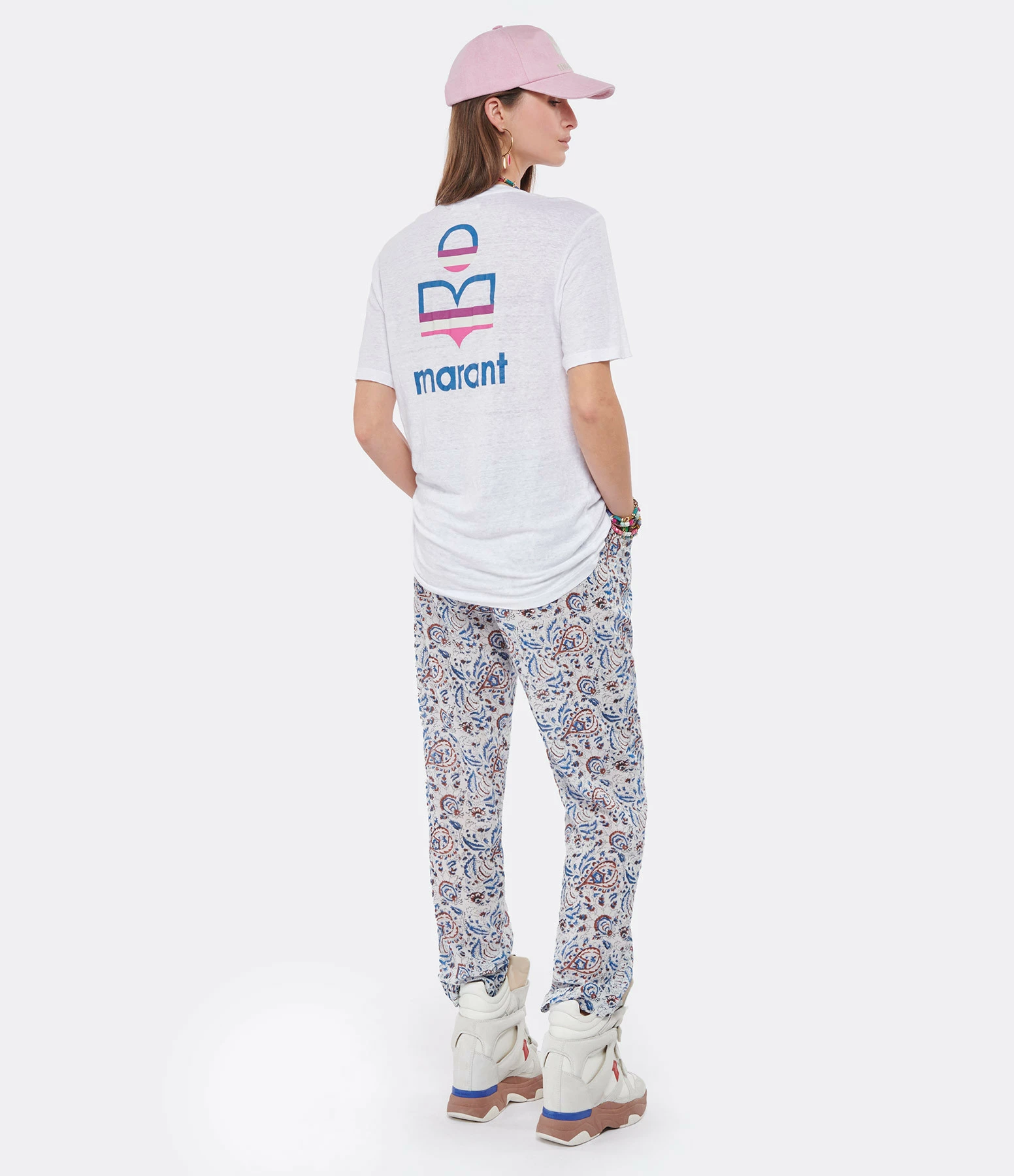 MARANT ÉTOILE Tee-shirt Zewel Lin Blanc – Image 5