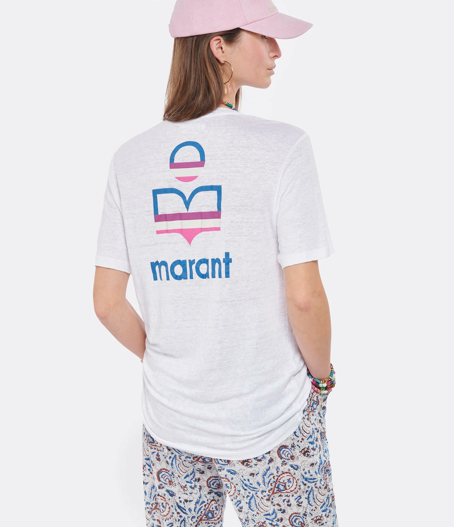 MARANT ÉTOILE Tee-shirt Zewel Lin Blanc – Image 3