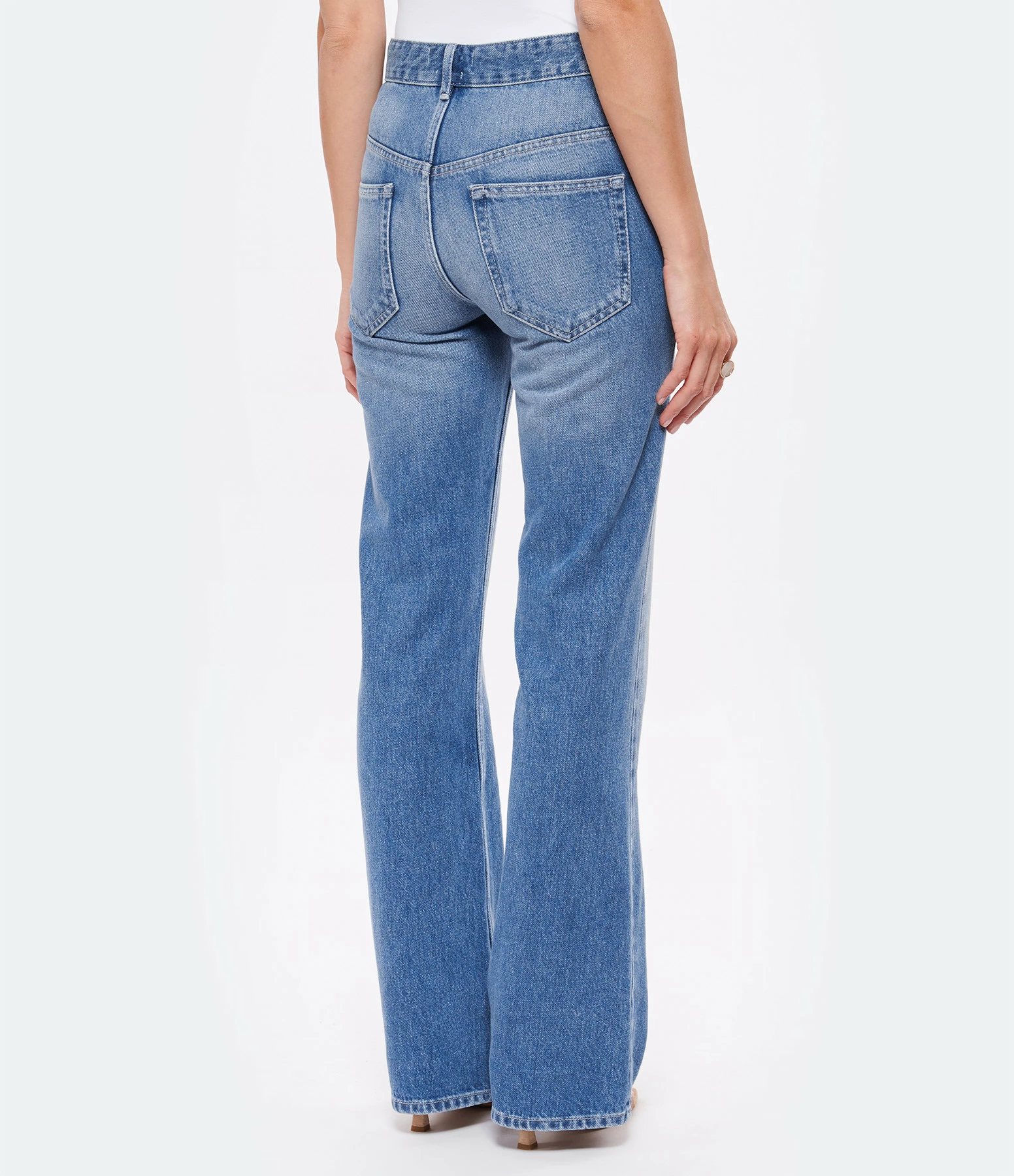 MARANT ÉTOILE Jean Belvira Coton Bleu Clair – Image 5