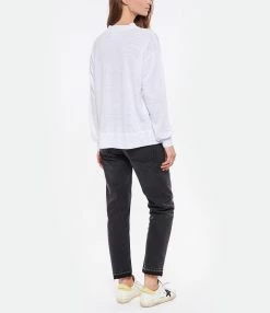 MARANT ÉTOILE Tee-shirt Klowia Lin Blanc Argenté -Boutique de vente ZIMMERMANN imare look20220518 220