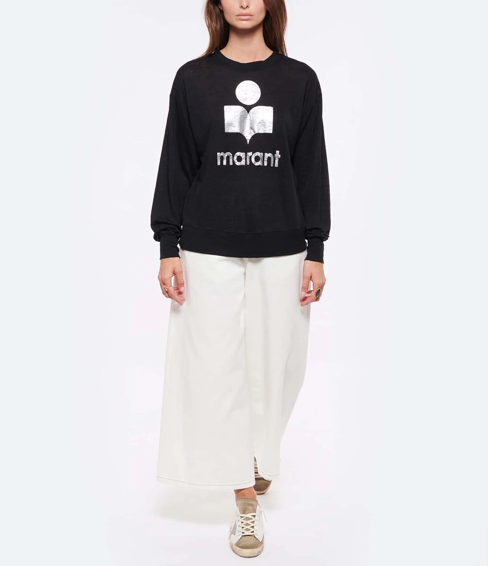 MARANT ÉTOILE Tee-shirt Klowia Lin Noir – Image 4