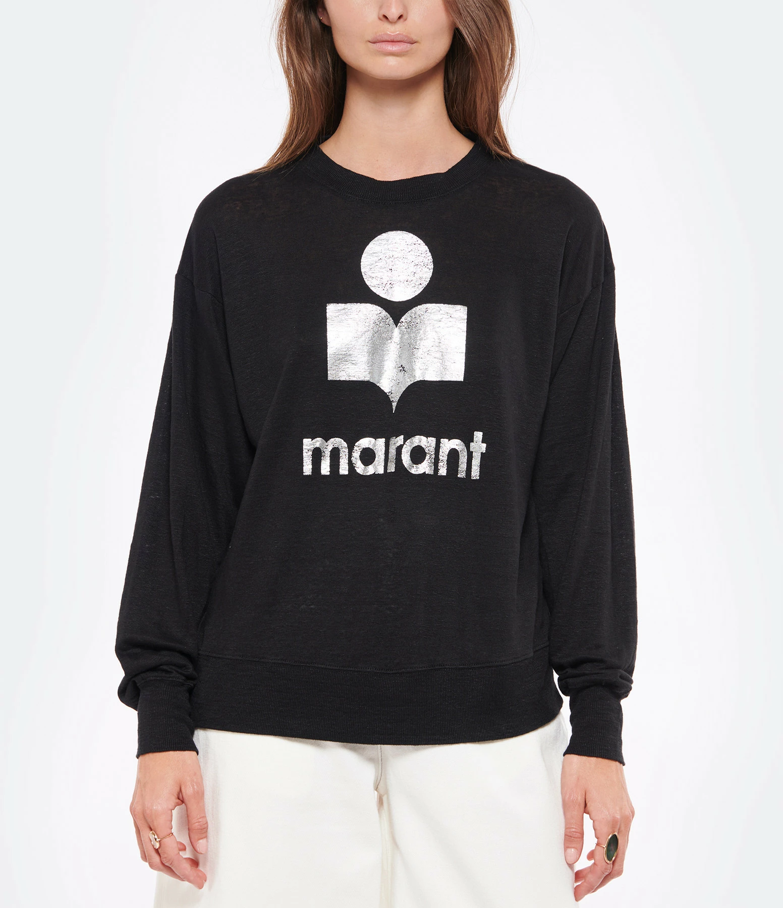 MARANT ÉTOILE Tee-shirt Klowia Lin Noir – Image 3