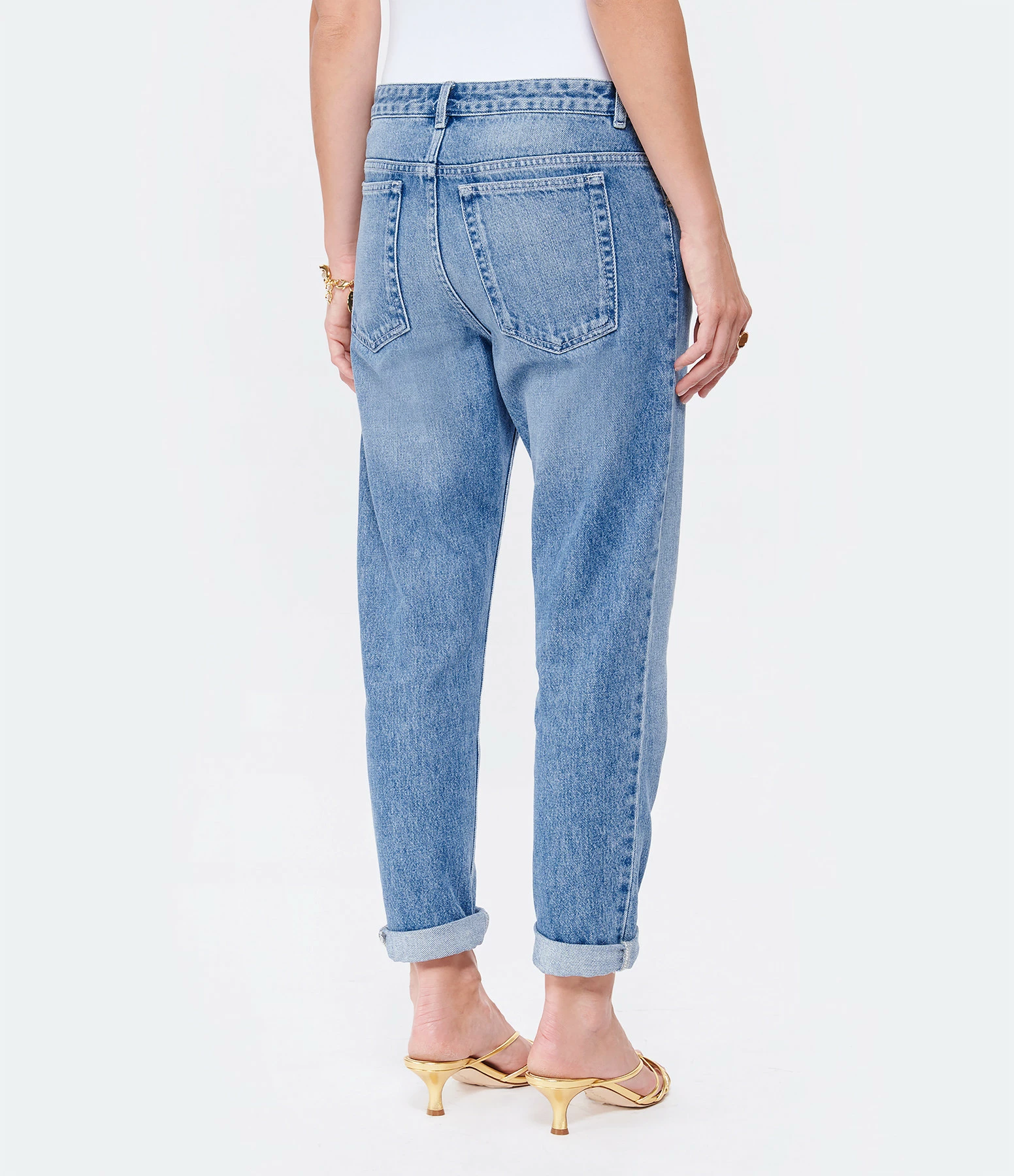 MARANT ÉTOILE Jean Neasr Coton Bleu Clair – Image 5