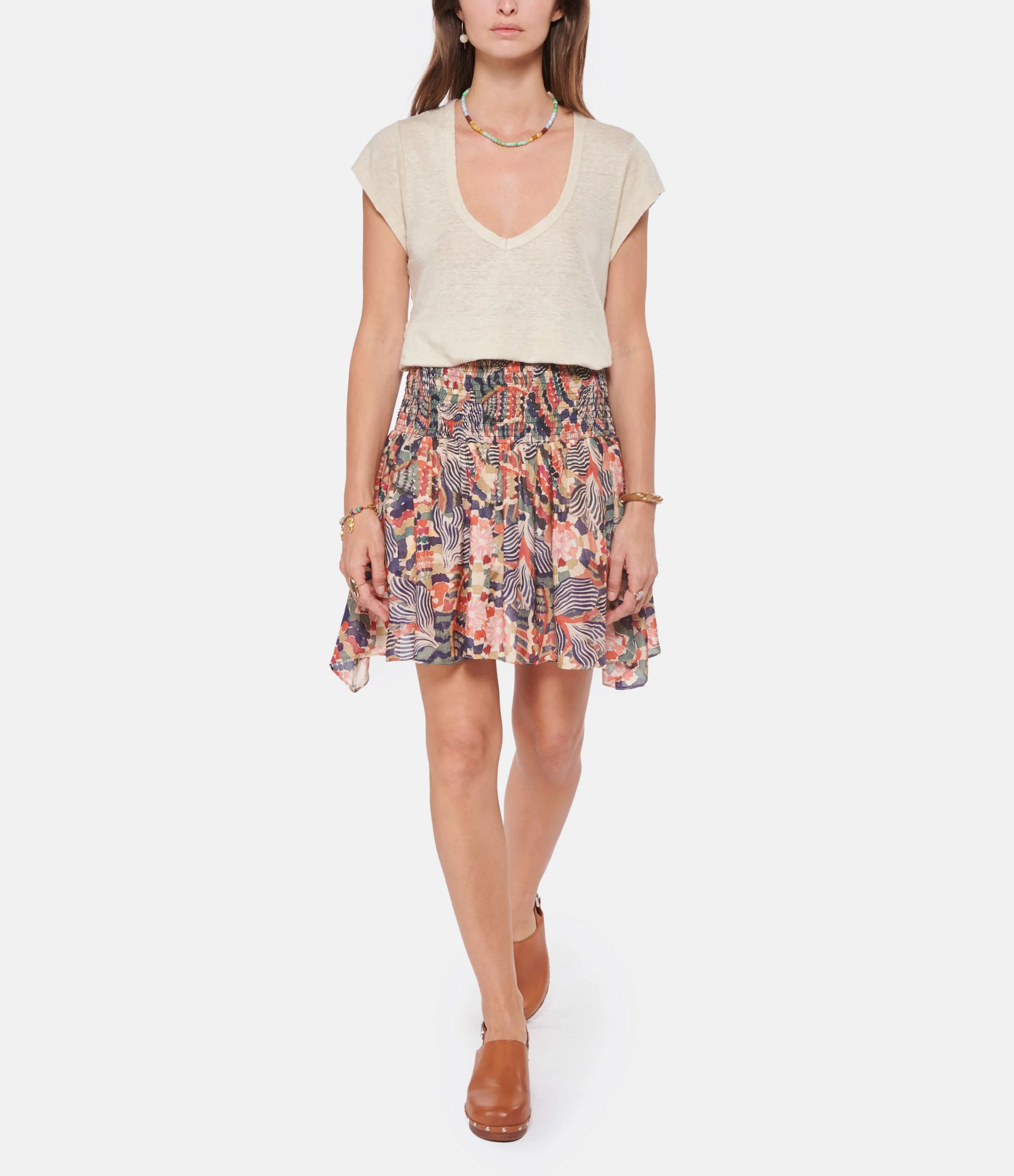 MARANT ÉTOILE Tee-shirt Zankou Lin Écru – Image 5