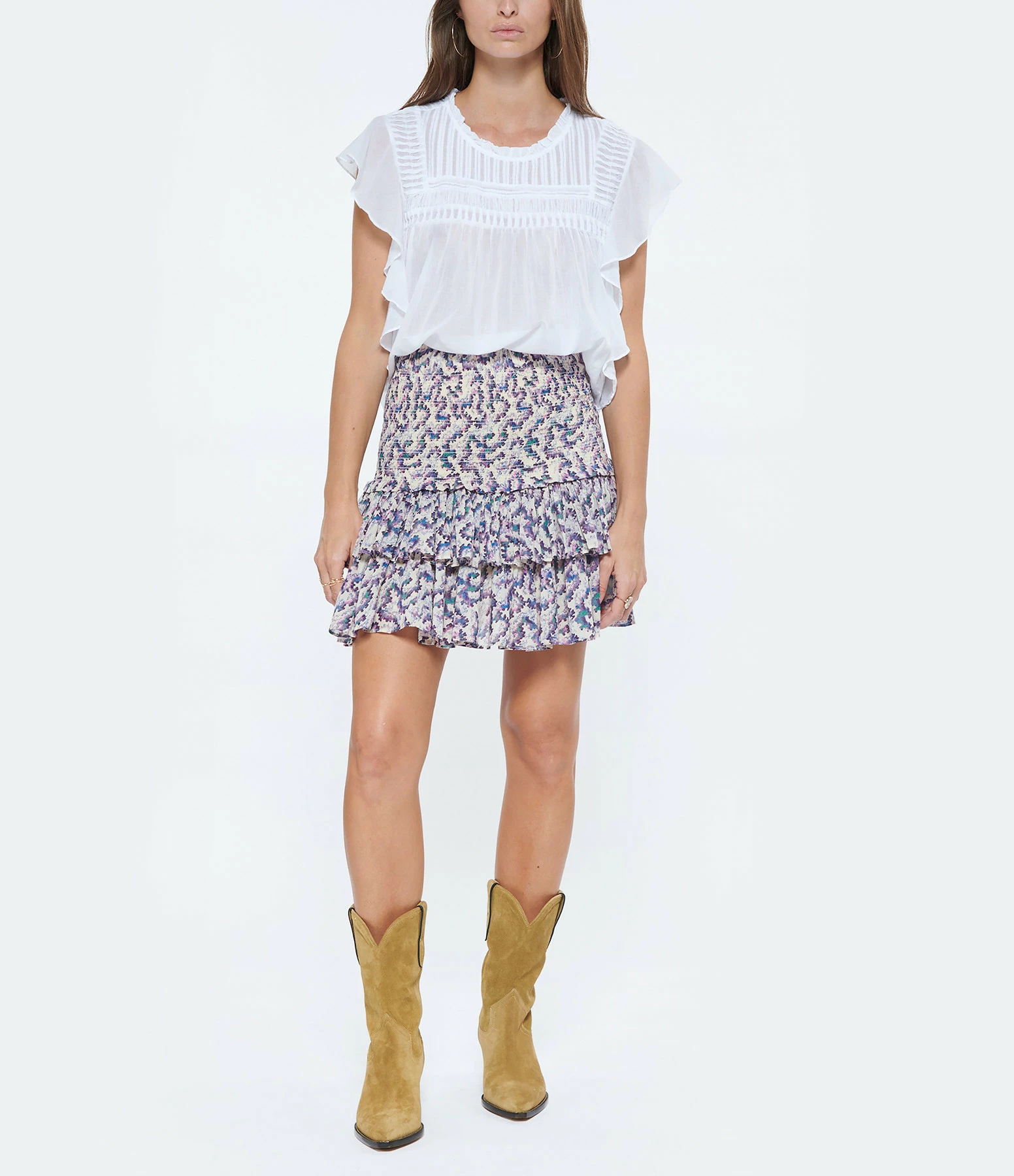 MARANT ÉTOILE Top Layona Coton Organique Blanc – Image 5