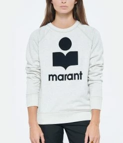 MARANT ÉTOILE Sweatshirt Milly Coton Écru 9 MARANT ÉTOILE Sweatshirt Milly Coton Écru -Boutique de vente ZIMMERMANN imare look20220622 220