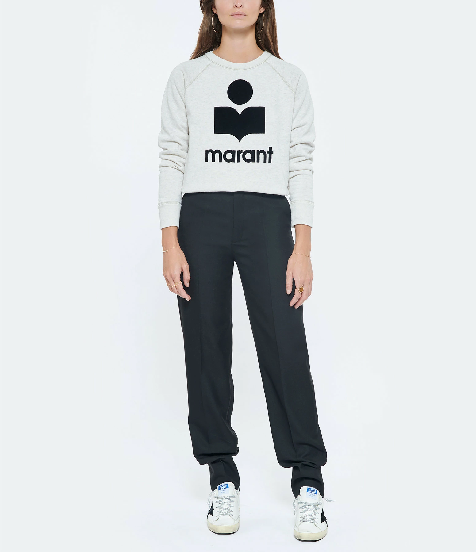 MARANT ÉTOILE Sweatshirt Milly Coton Écru 6 MARANT ÉTOILE Sweatshirt Milly Coton Écru – Image 4