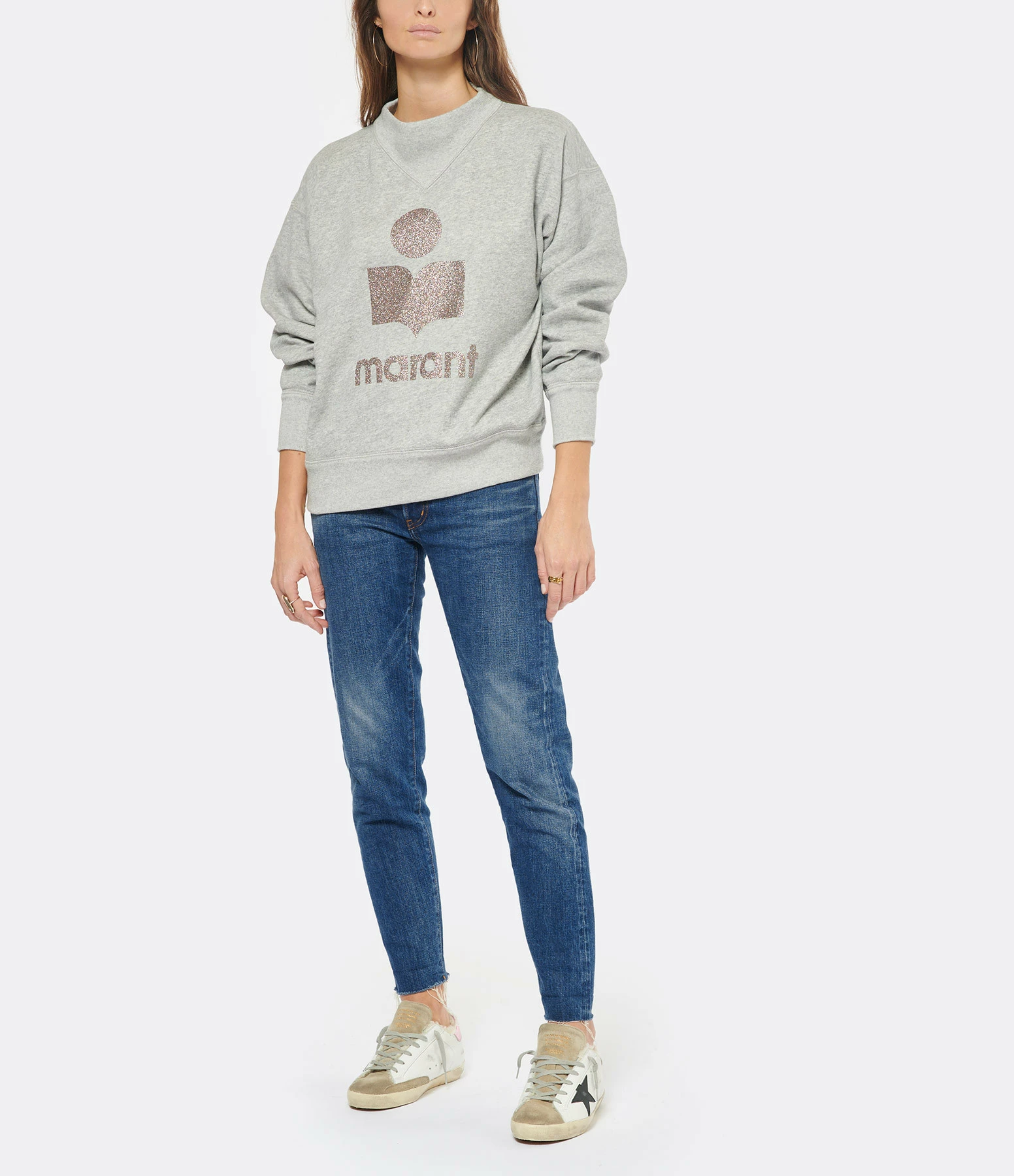 MARANT ÉTOILE Sweatshirt Moby Coton Gris – Image 3