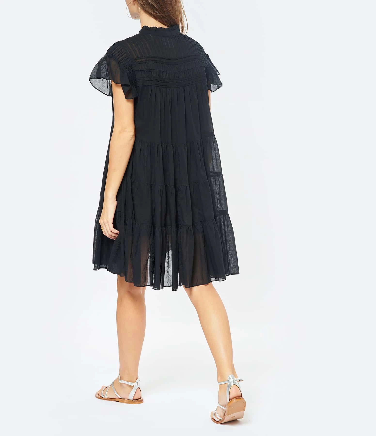 MARANT ÉTOILE Robe Lanikaye Coton Noir – Image 4