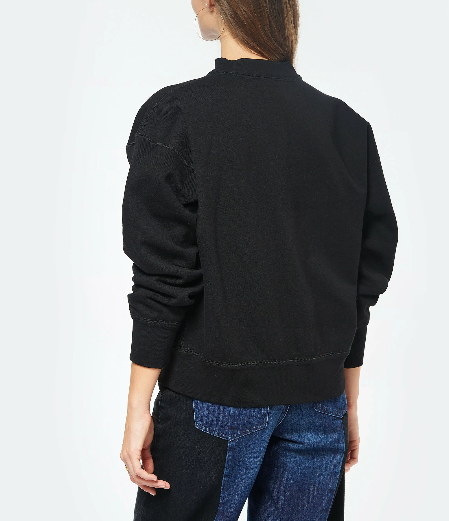 MARANT ÉTOILE Sweatshirt Moby Coton Noir – Image 5