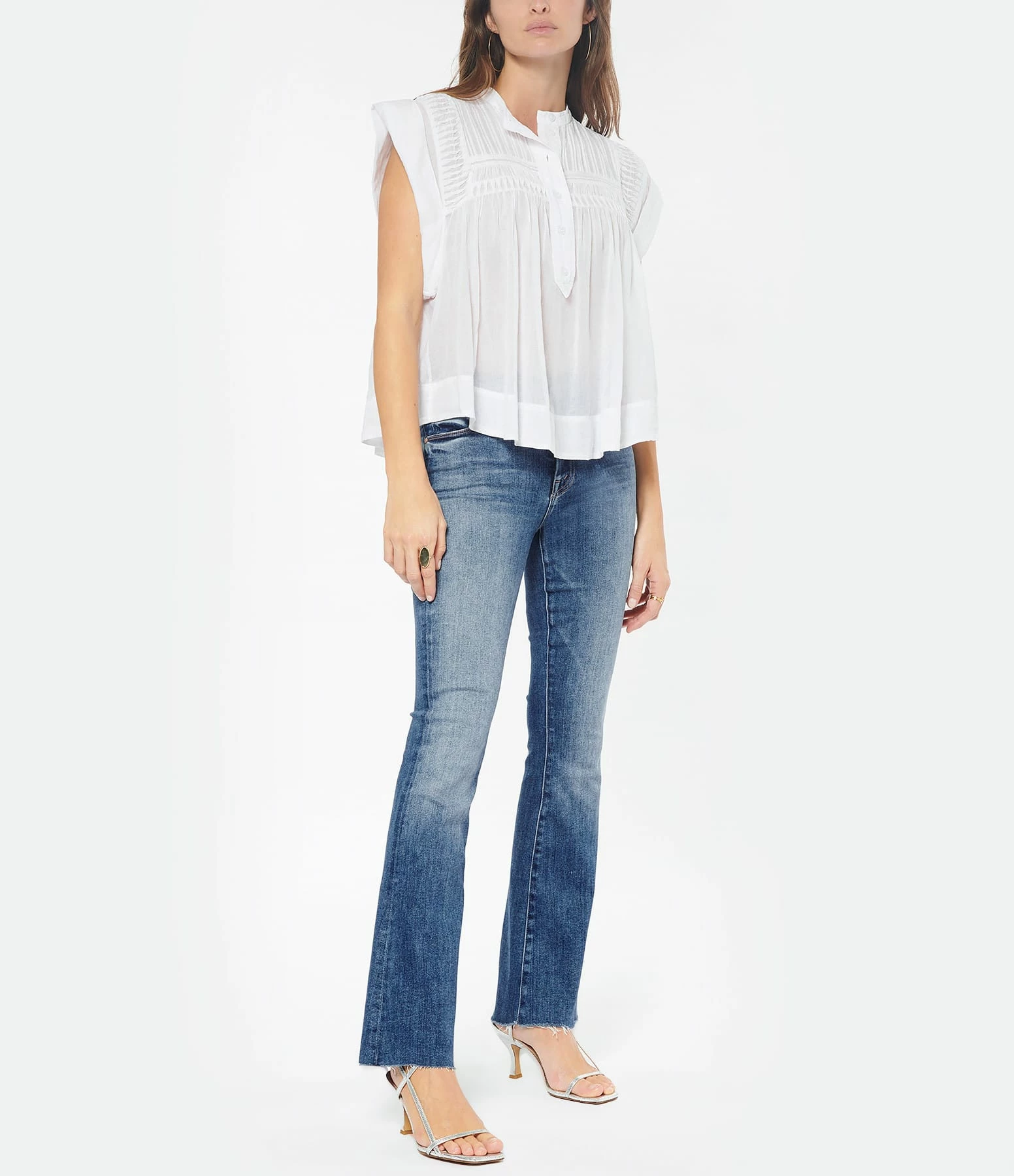 MARANT ÉTOILE Top Leaza Coton Blanc – Image 4