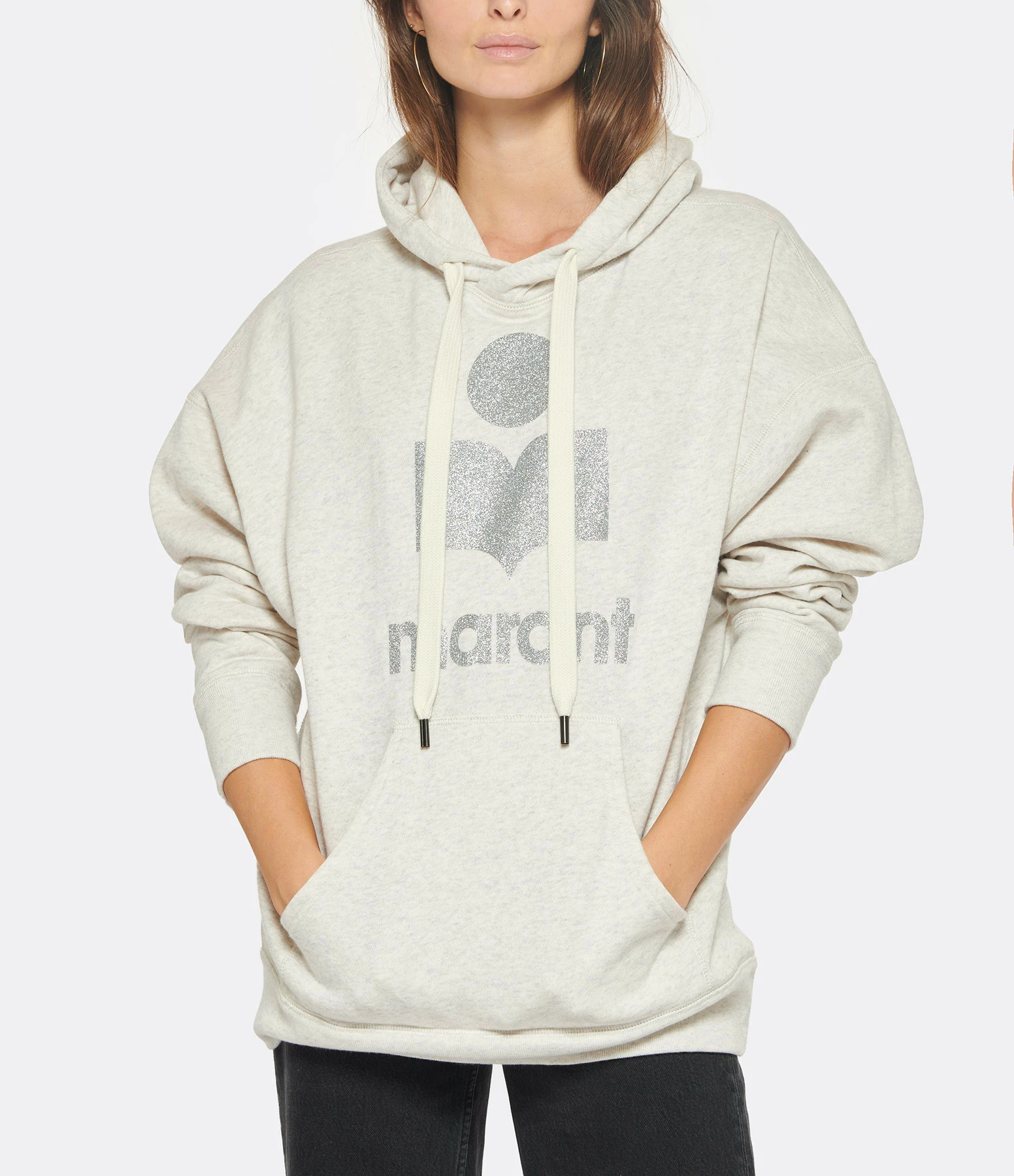 MARANT ÉTOILE Sweatshirt Mansel Coton Écru – Image 3
