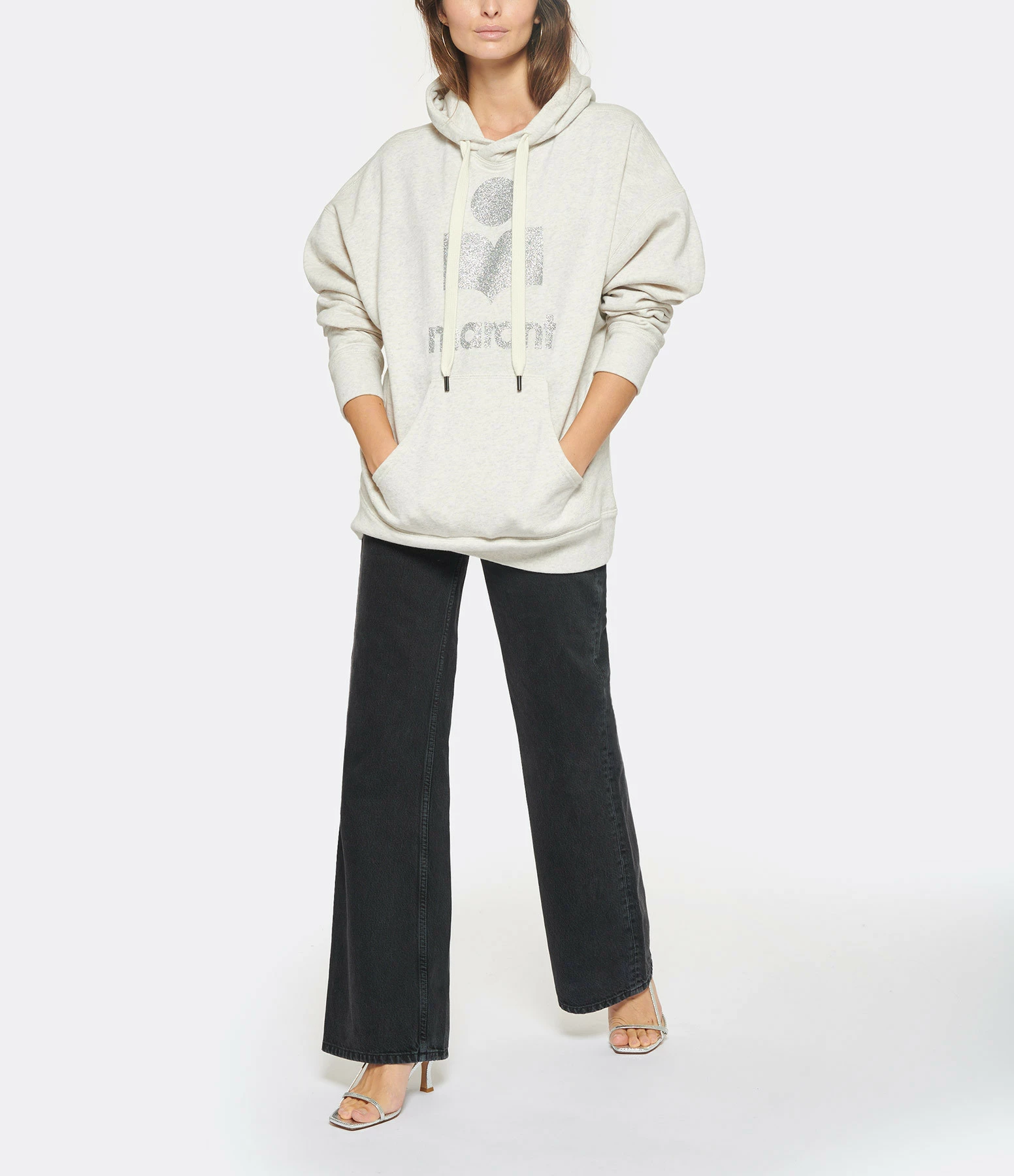 MARANT ÉTOILE Sweatshirt Mansel Coton Écru – Image 5