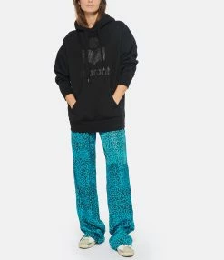 MARANT ÉTOILE Sweatshirt Mansel Coton Noir 11 MARANT ÉTOILE Sweatshirt Mansel Coton Noir -Boutique de vente ZIMMERMANN imare look20221115 178
