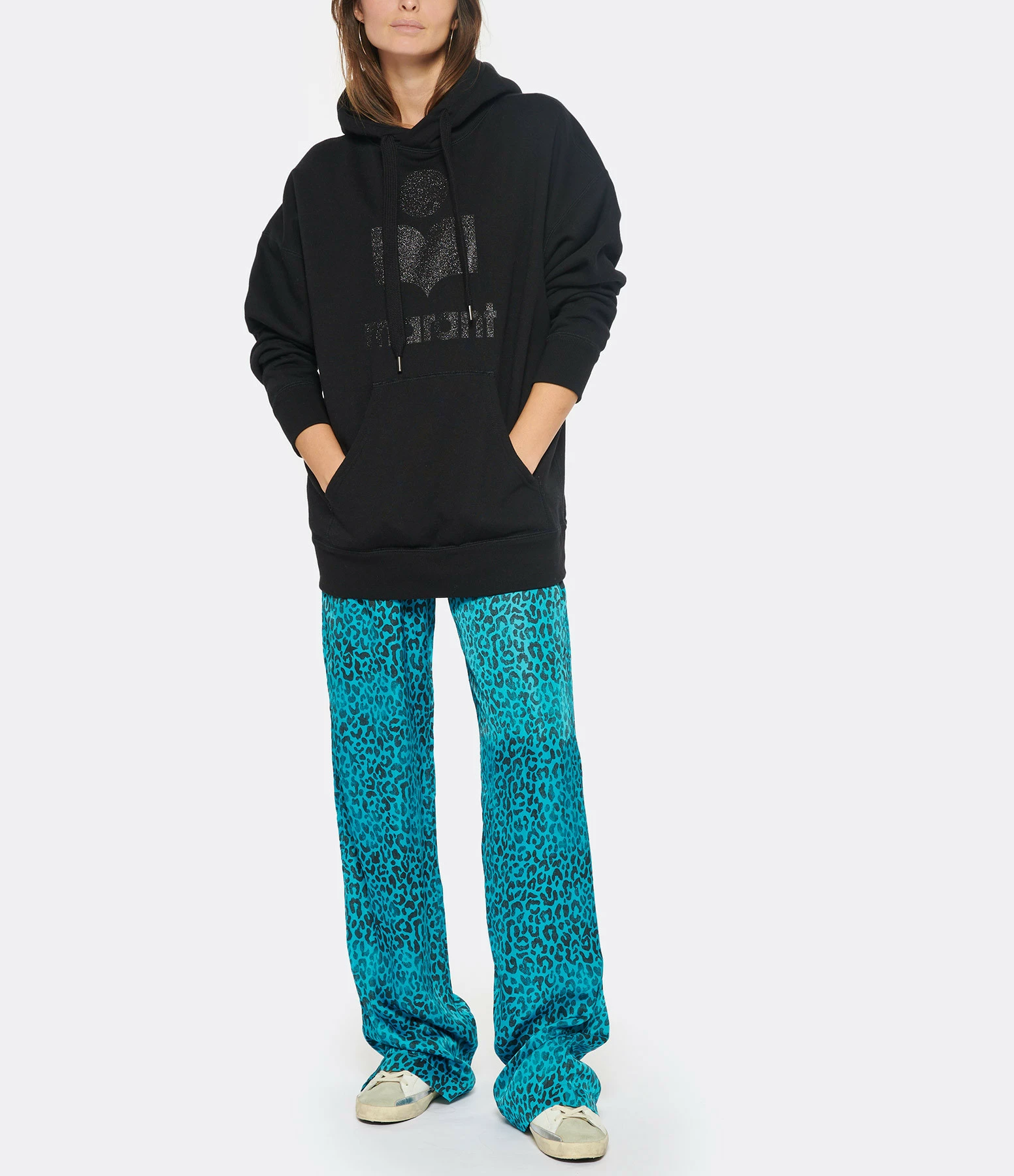 MARANT ÉTOILE Sweatshirt Mansel Coton Noir 7 MARANT ÉTOILE Sweatshirt Mansel Coton Noir – Image 5