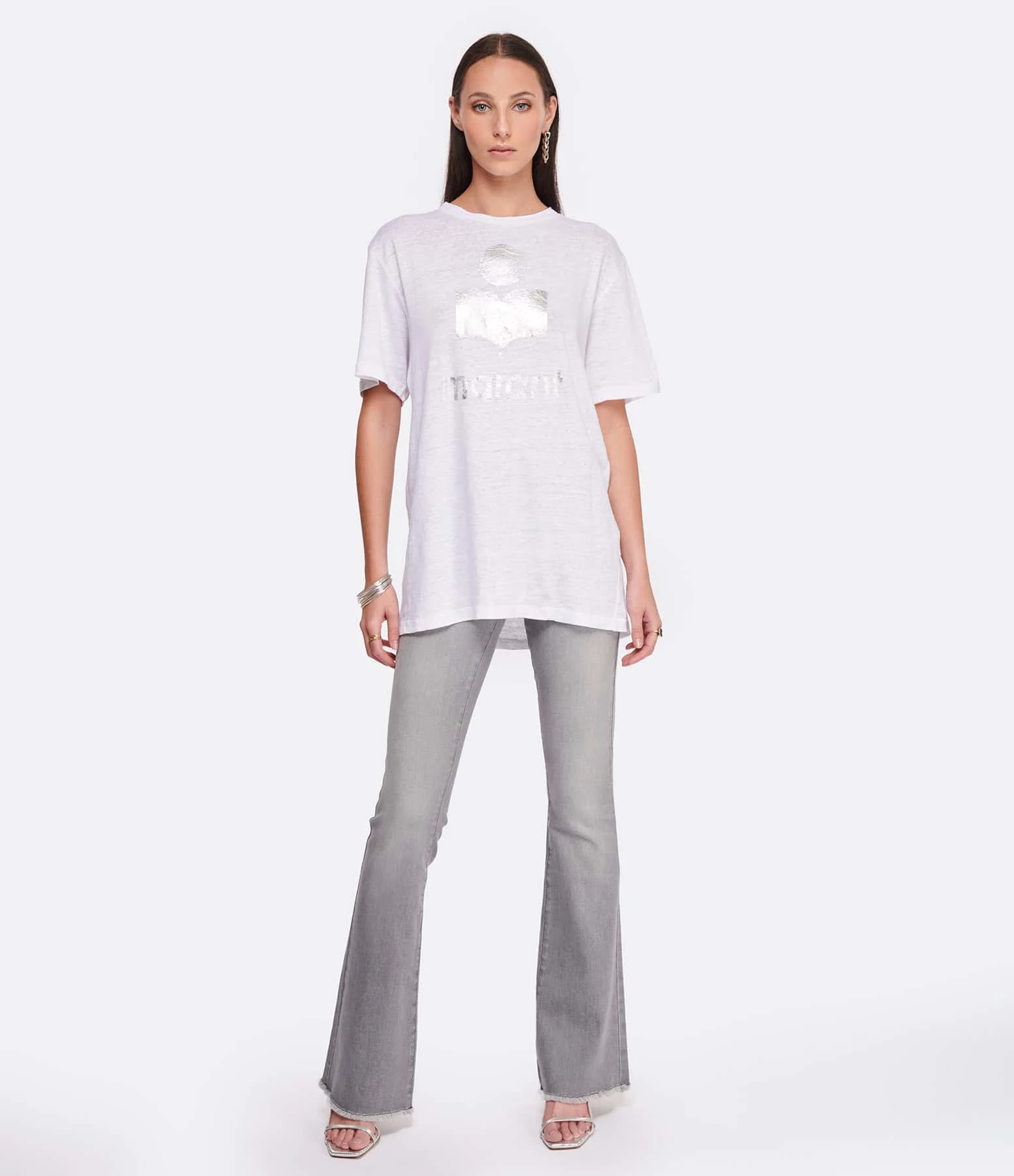 MARANT ÉTOILE Tee-shirt Zewel Lin Blanc – Image 3
