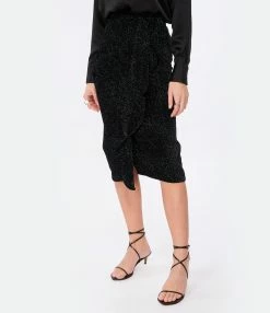 MARANT ÉTOILE Jupe Longue Alyssa Noir 8 MARANT ÉTOILE Jupe Longue Alyssa Noir -Boutique de vente ZIMMERMANN imare look20221130 167